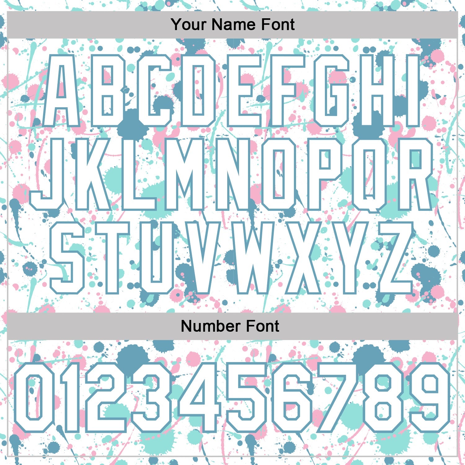 Custom Graffiti Pattern White Shadow Blue Ice Blue-Light Pink Vibrant Multi-Color Abstract Splatter Performance Polo Shirt view 5