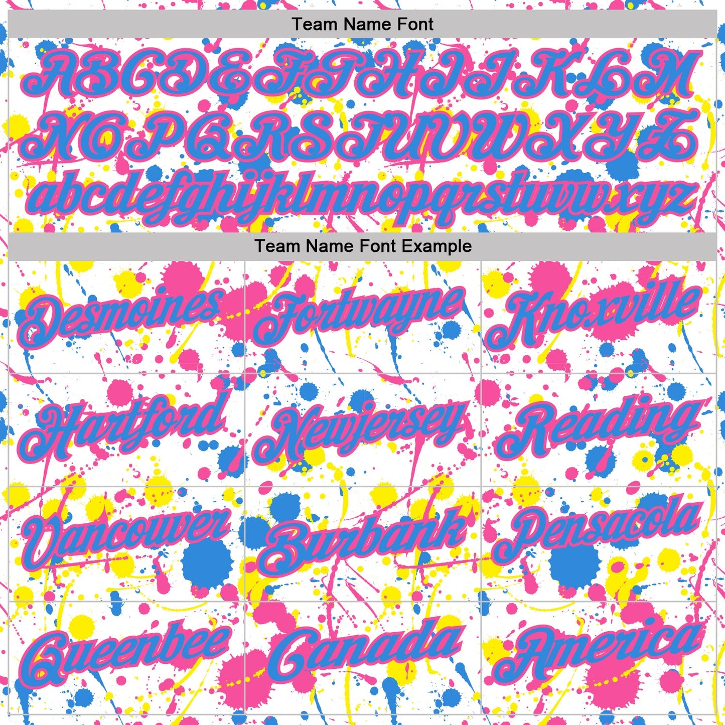 Custom Graffiti Pattern Powder Blue White Pink-Light Yellow Vibrant Multi-Color Abstract Splatter Performance Polo Shirt view 4