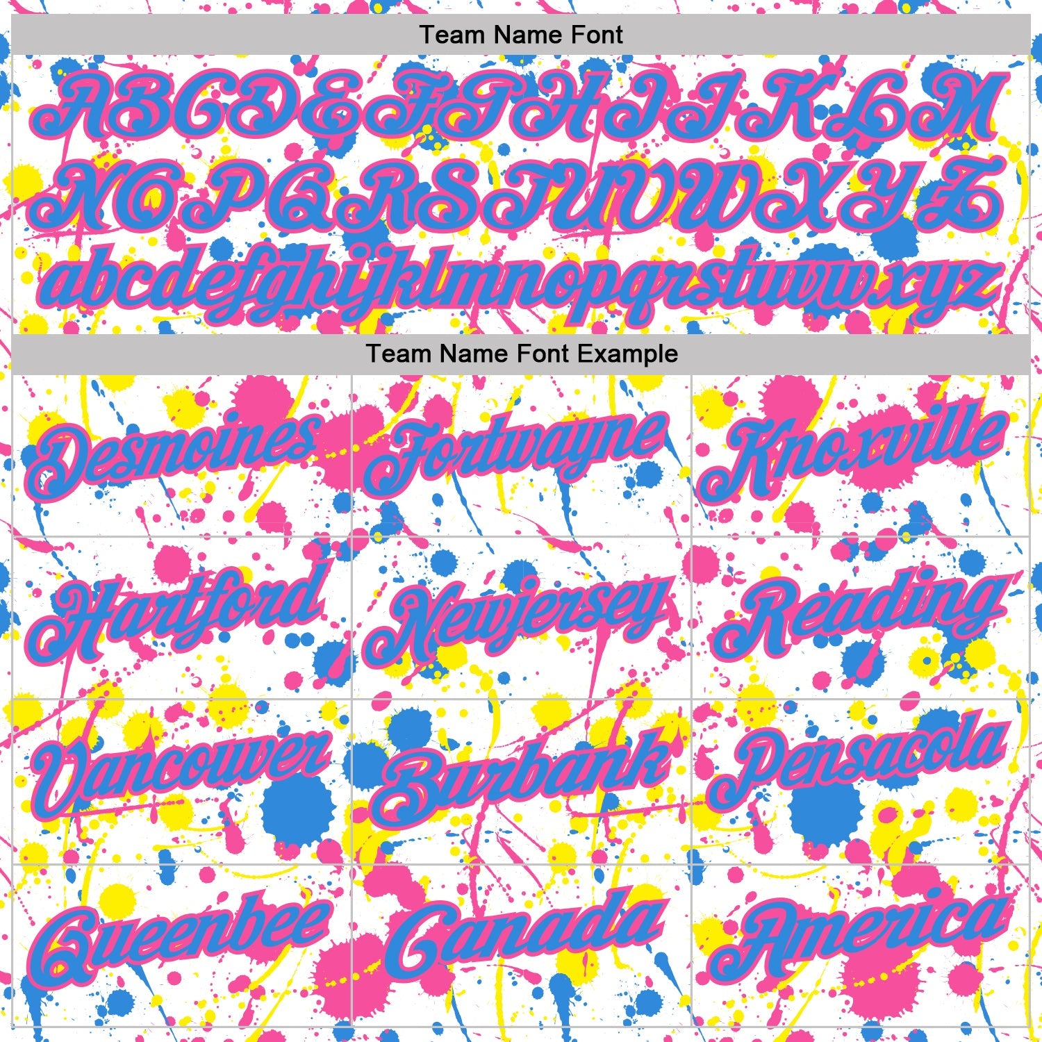 Custom Graffiti Pattern Powder Blue White Pink-Light Yellow Vibrant Multi-Color Abstract Splatter Performance Polo Shirt view 4