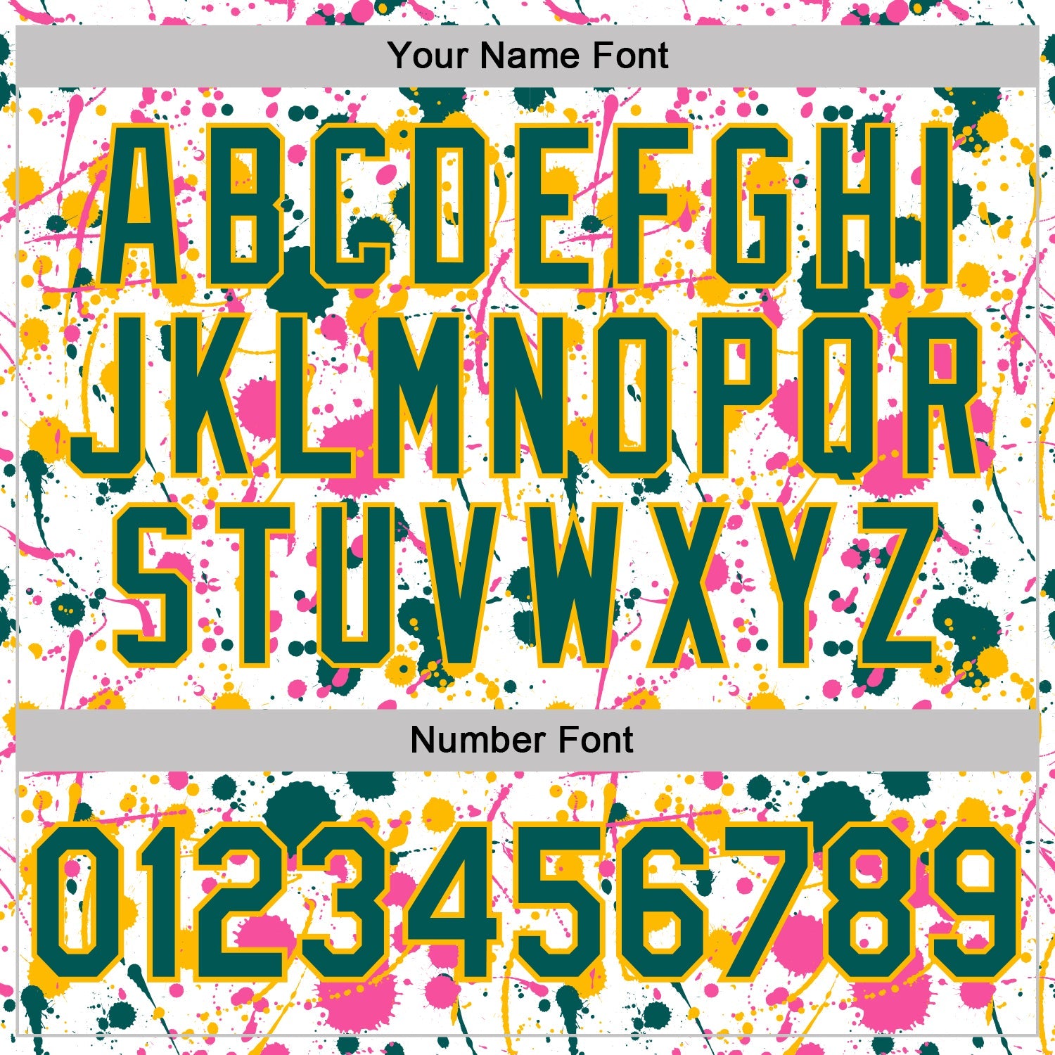 Custom Graffiti Pattern Midnight Green White Pink-Gold Vibrant Multi-Color Abstract Splatter Performance Polo Shirt view 5