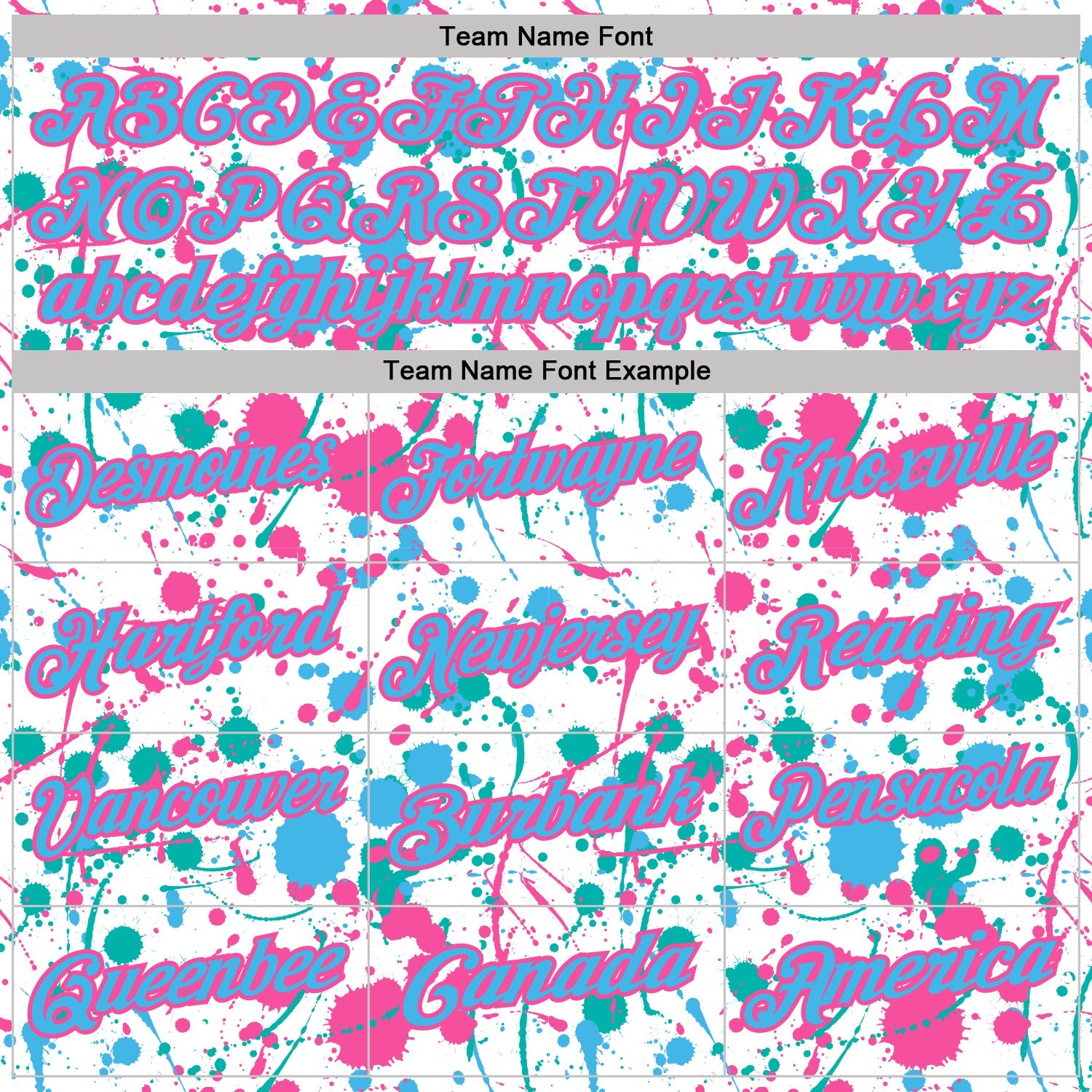 Custom Graffiti Pattern Sky Blue White Pink-Aqua Vibrant Multi-Color Abstract Splatter Performance Polo Shirt view 4