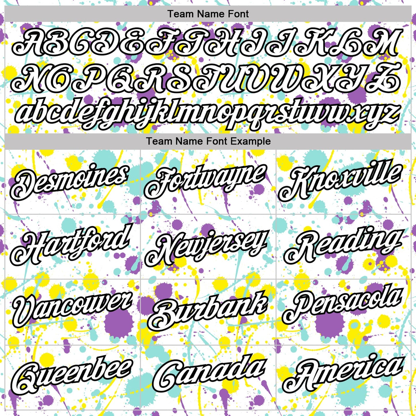 Custom Graffiti Pattern White Medium Purple Ice Blue Light Yellow-Black Vibrant Multi-Color Abstract Splatter Performance Polo Shirt view 4