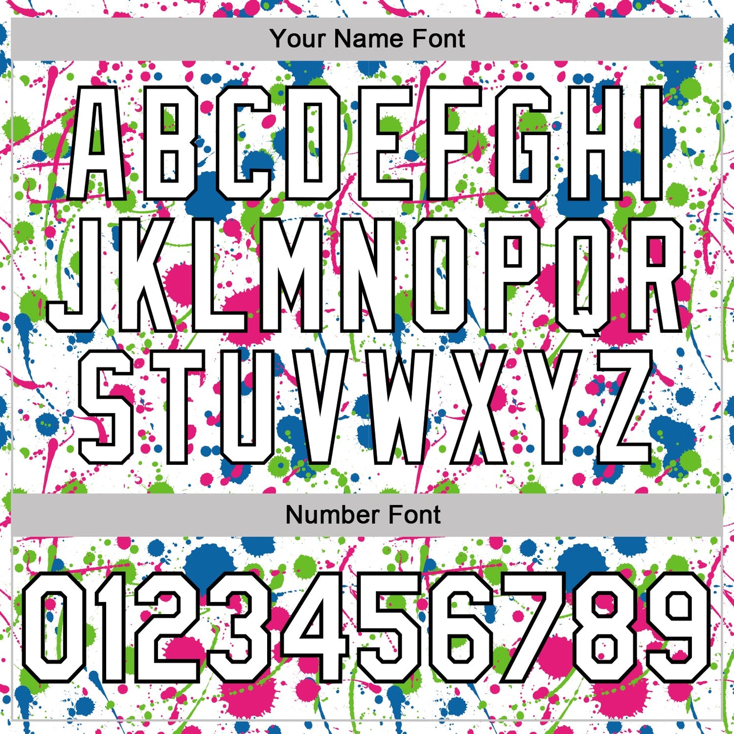 Custom Graffiti Pattern White Blue Hot Pink Aurora Green-Black Vibrant Multi-Color Abstract Splatter Performance Polo Shirt view 5