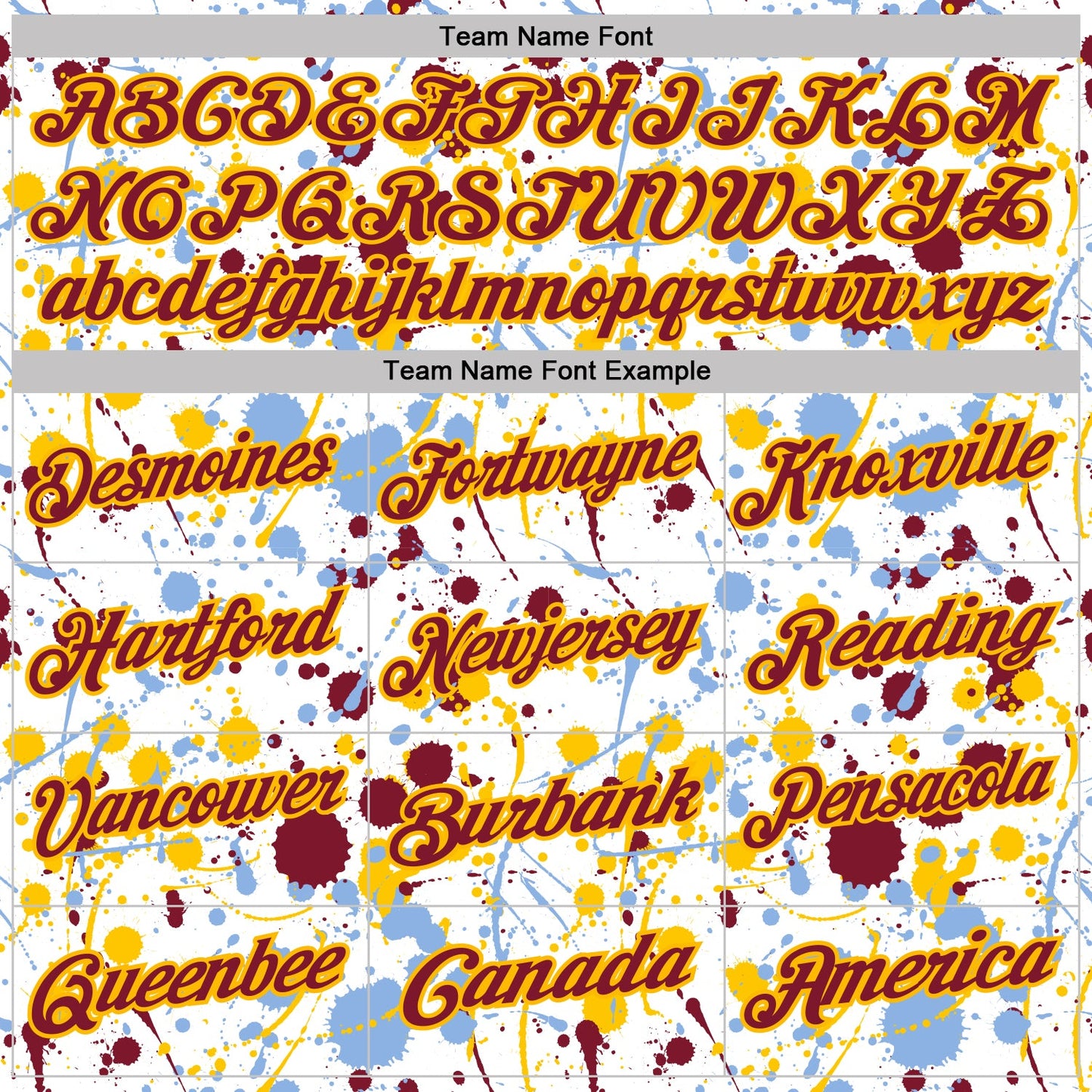 Custom Graffiti Pattern Crimson White Light Blue-Yellow Vibrant Multi-Color Abstract Splatter Performance Polo Shirt view 4