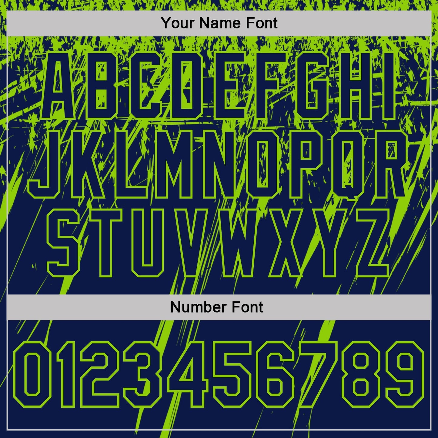 Custom Navy-Neon Green Distressed Scratch Brush Stroke Performance Polo Shirt view 5