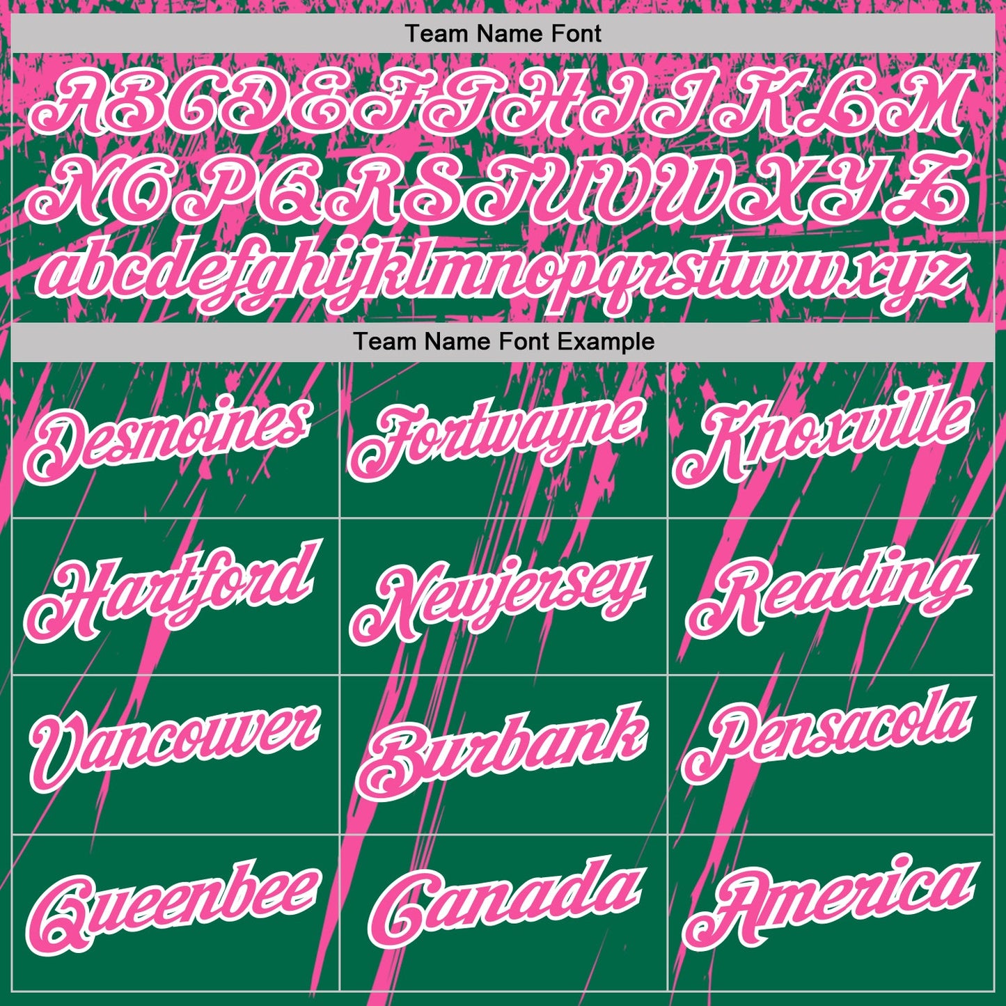 Custom Kelly Green Pink-White Distressed Scratch Brush Stroke Performance Polo Shirt view 4