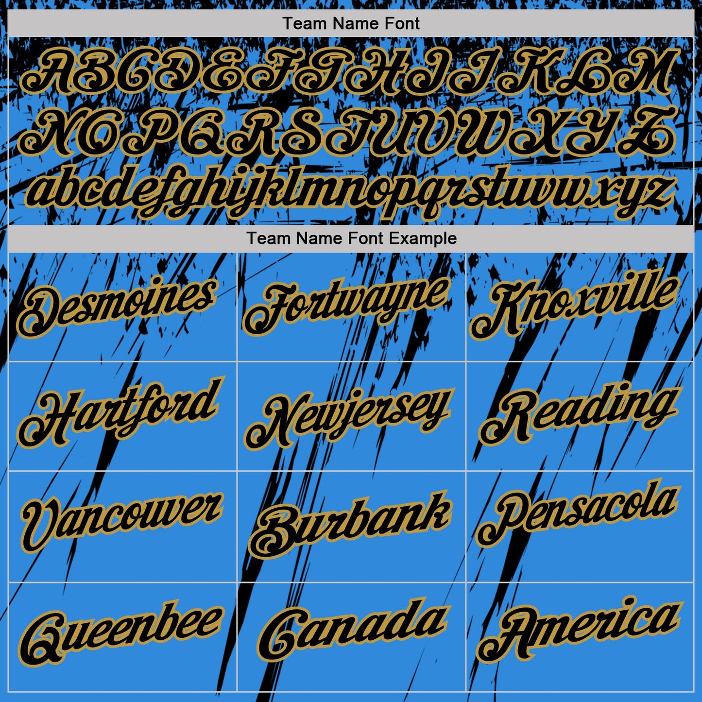 Custom Powder Blue Black-Old Gold Distressed Scratch Brush Stroke Performance Polo Shirt view 4
