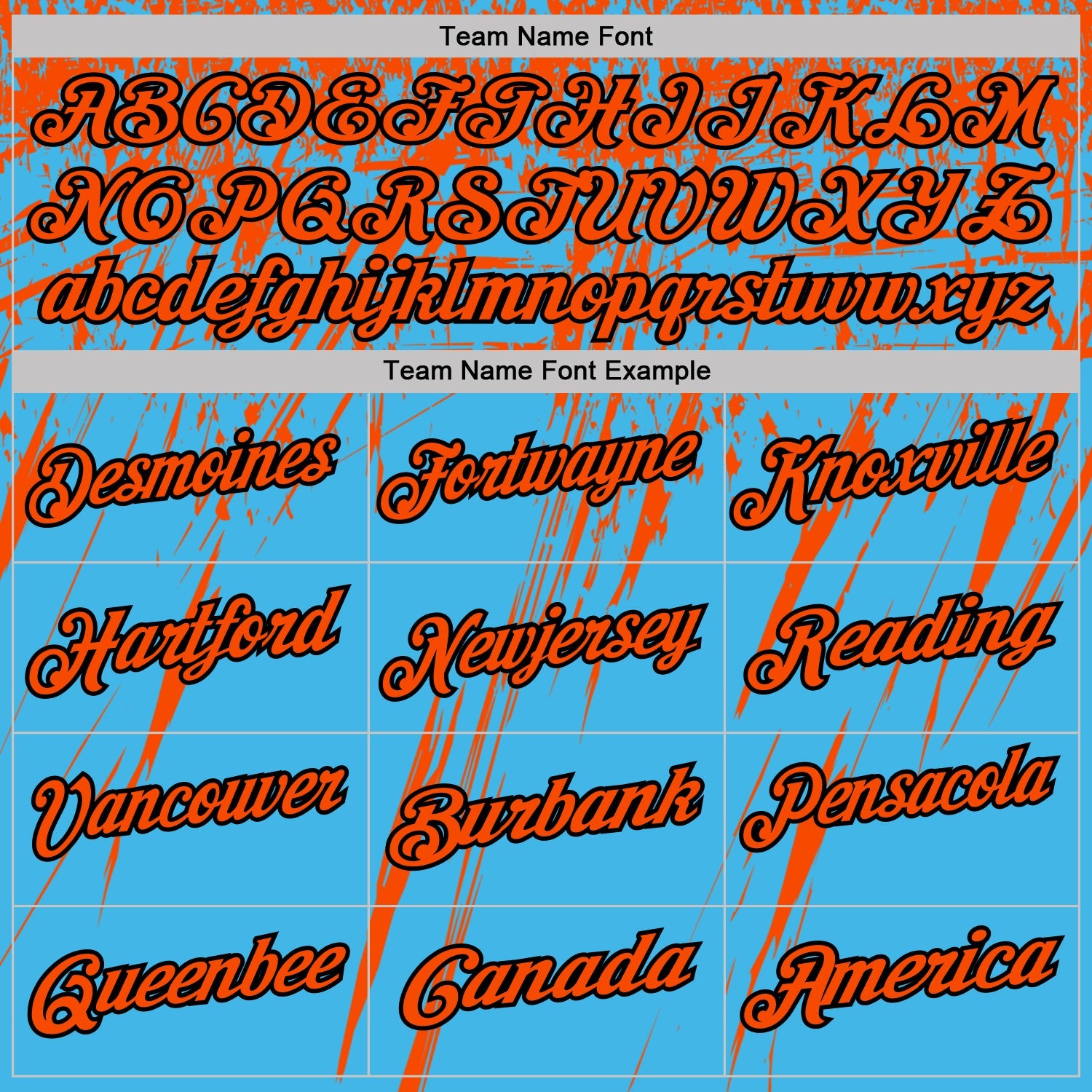 Custom Sky Blue Orange-Black Distressed Scratch Brush Stroke Performance Polo Shirt view 4