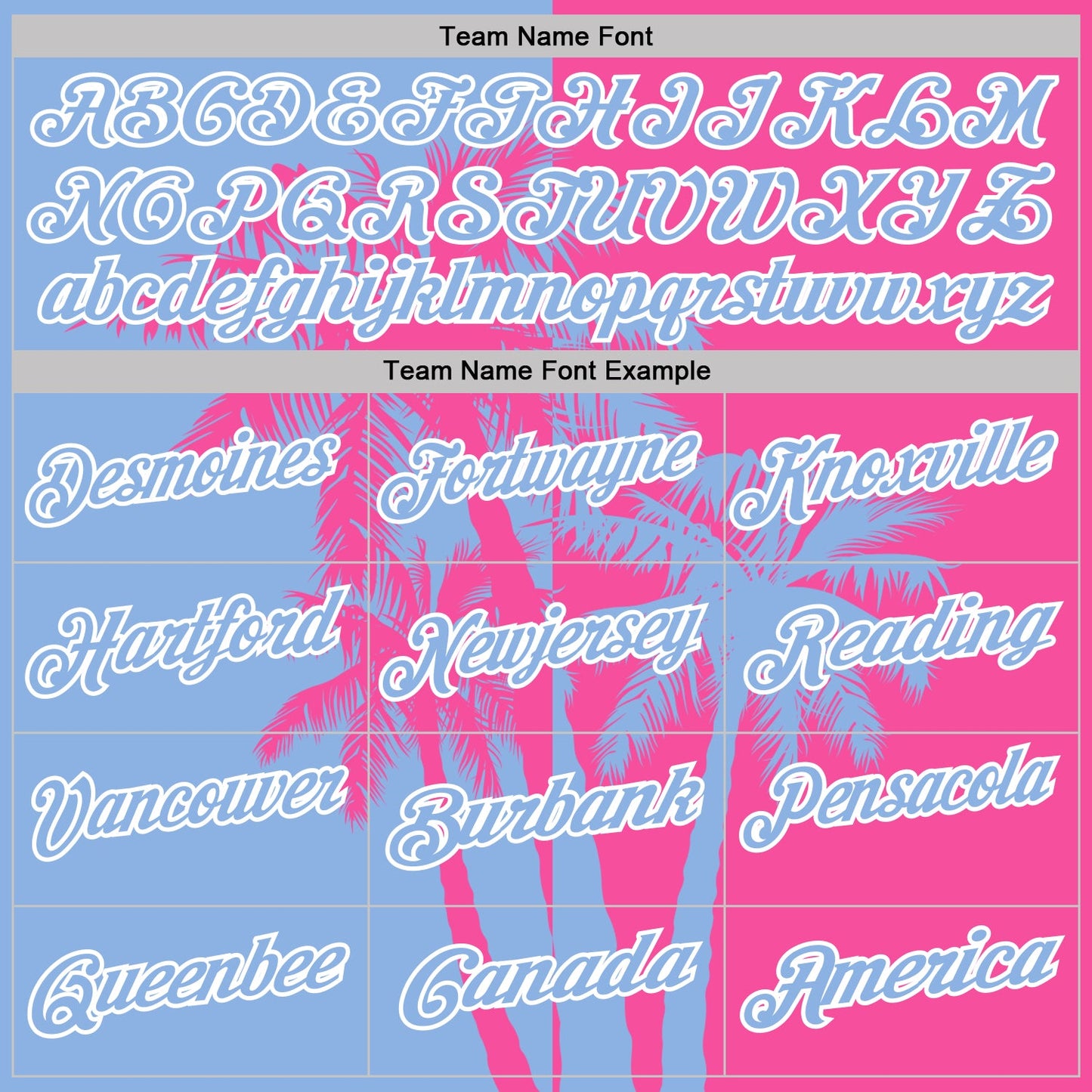 Custom Pink Light Blue-White Hawaii Tropical Coastal Palm Trees Performance Polo Shirt view 4