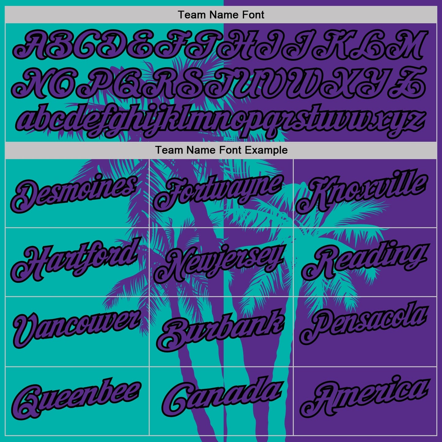Custom Purple Aqua-Black Hawaii Tropical Coastal Palm Trees Performance Polo Shirt view 4