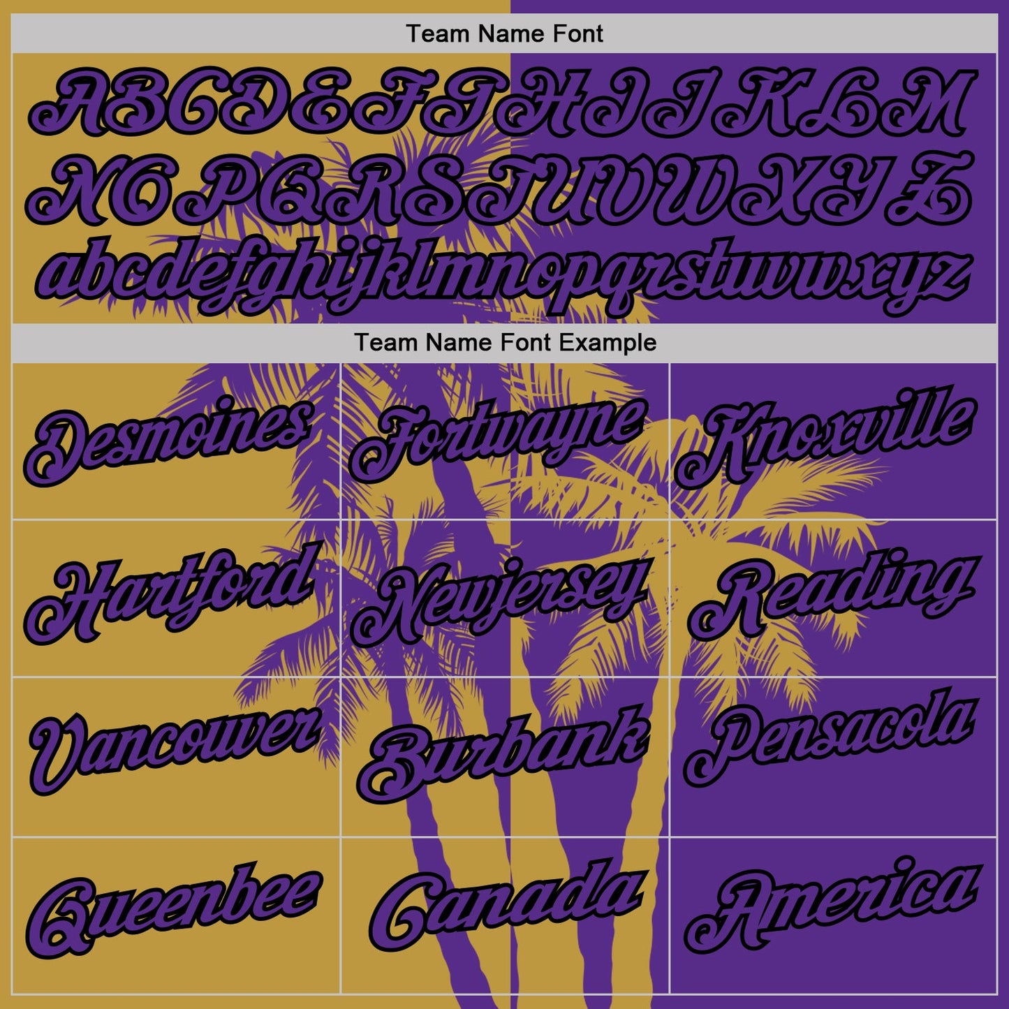 Custom Purple Old Gold-Black Hawaii Tropical Coastal Palm Trees Performance Polo Shirt view 4