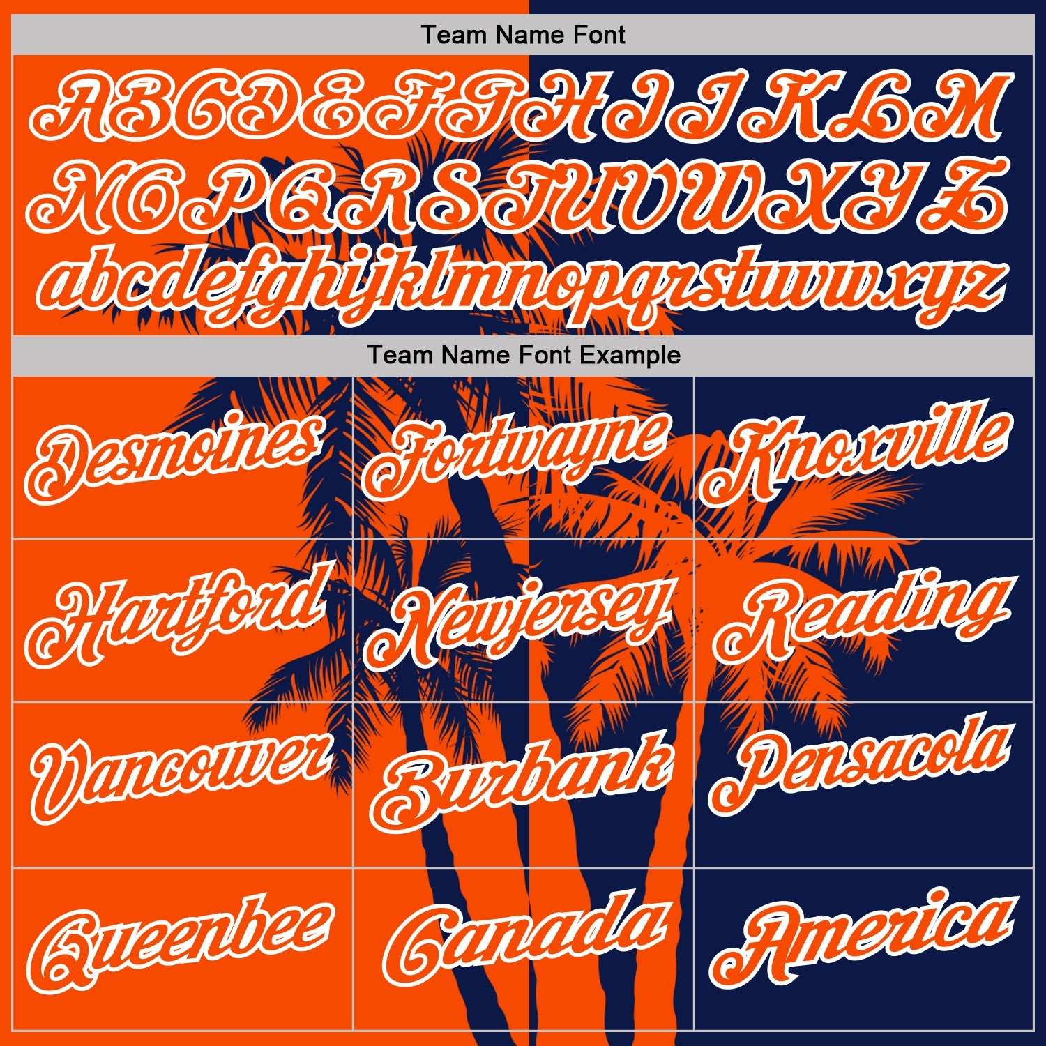 Custom Navy Orange-White Hawaii Tropical Coastal Palm Trees Performance Polo Shirt view 4