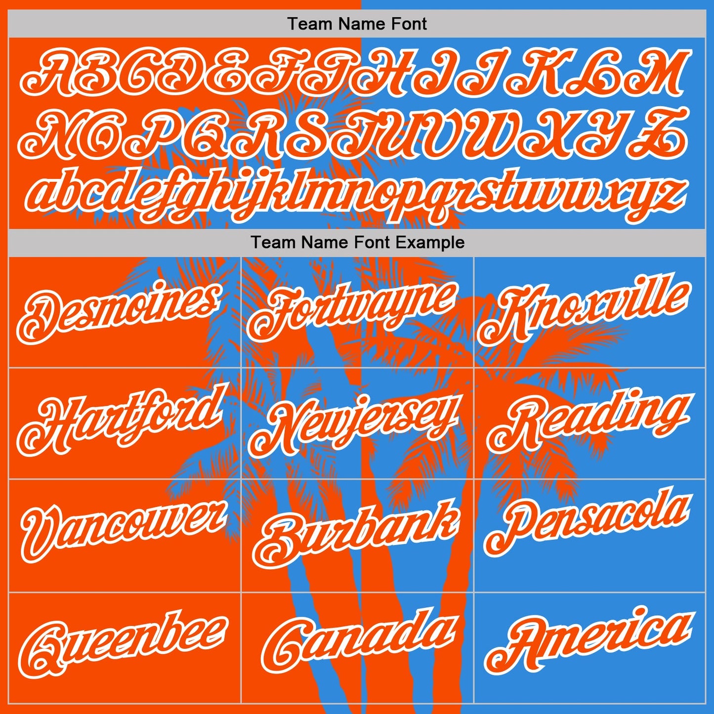 Custom Powder Blue Orange-White Hawaii Tropical Coastal Palm Trees Performance Polo Shirt view 4
