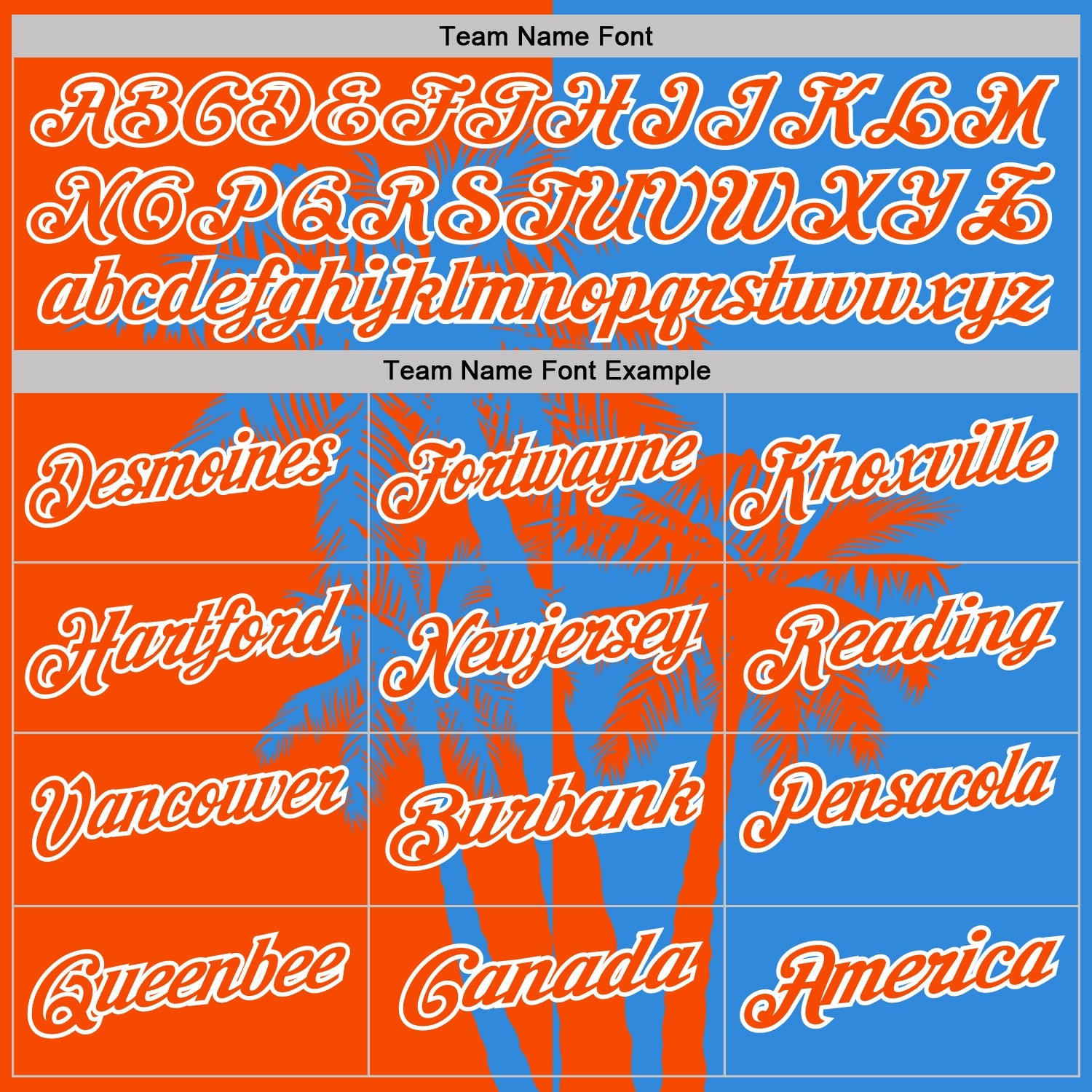 Custom Powder Blue Orange-White Hawaii Tropical Coastal Palm Trees Performance Polo Shirt view 4