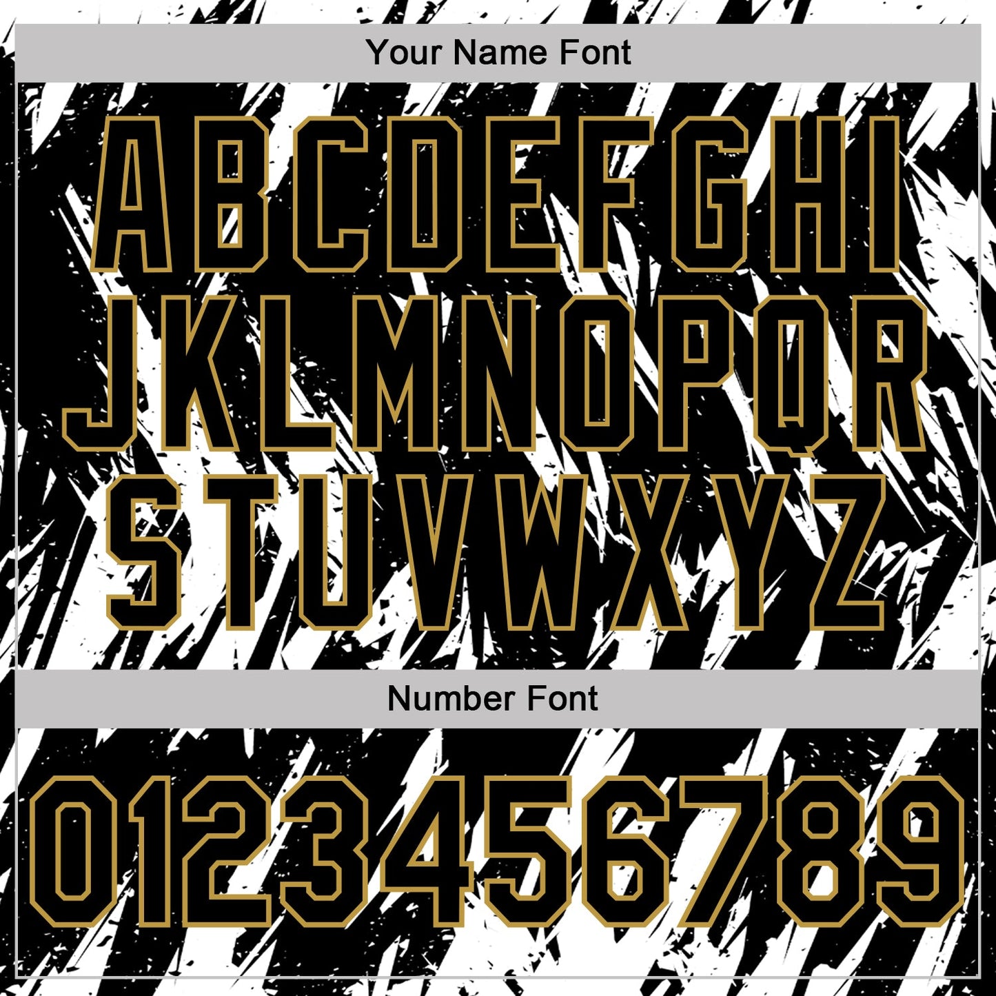Custom Black White-Old Gold Torn Sharp Brush Stroke Splatter Performance Polo Shirt view 5