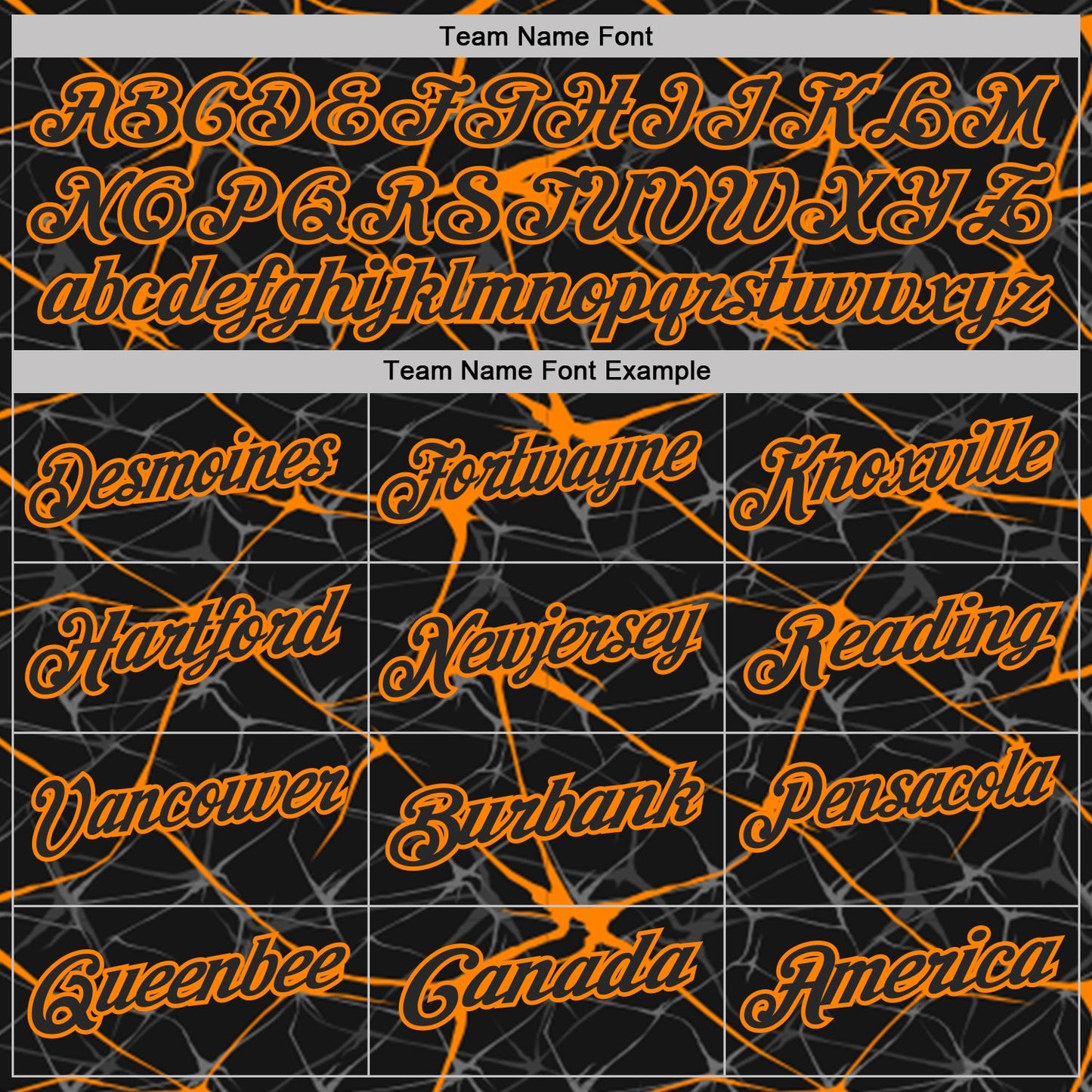 Custom Black-Bay Orange 3D Pattern Abstract Network Crackle Performance Polo Shirt view 4