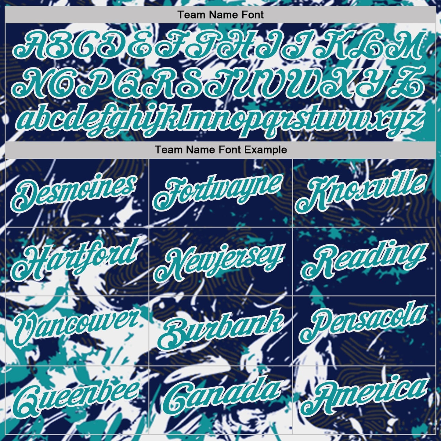Custom Navy Teal-White Dynamic Splatter Brush Stroke Performance Polo Shirt view 4