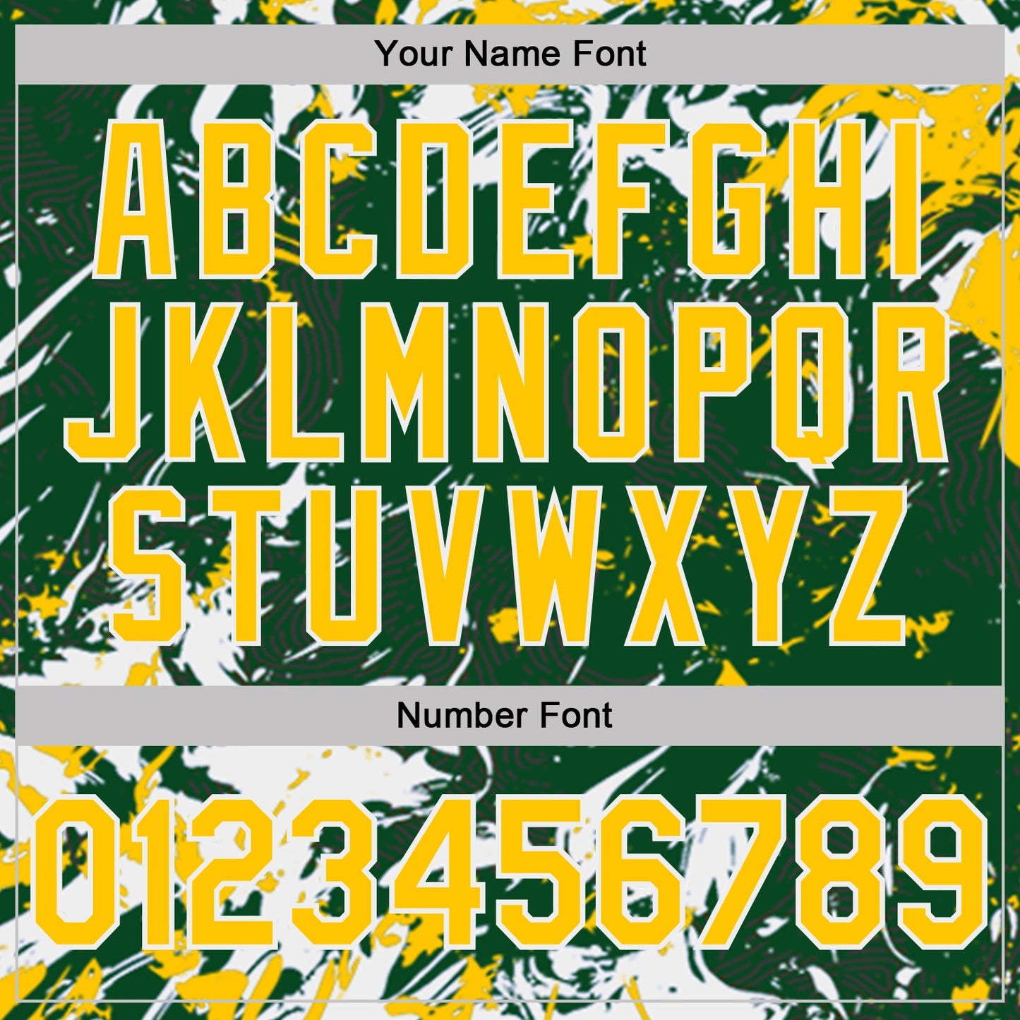Custom Green Yellow-White Dynamic Splatter Brush Stroke Performance Polo Shirt view 5