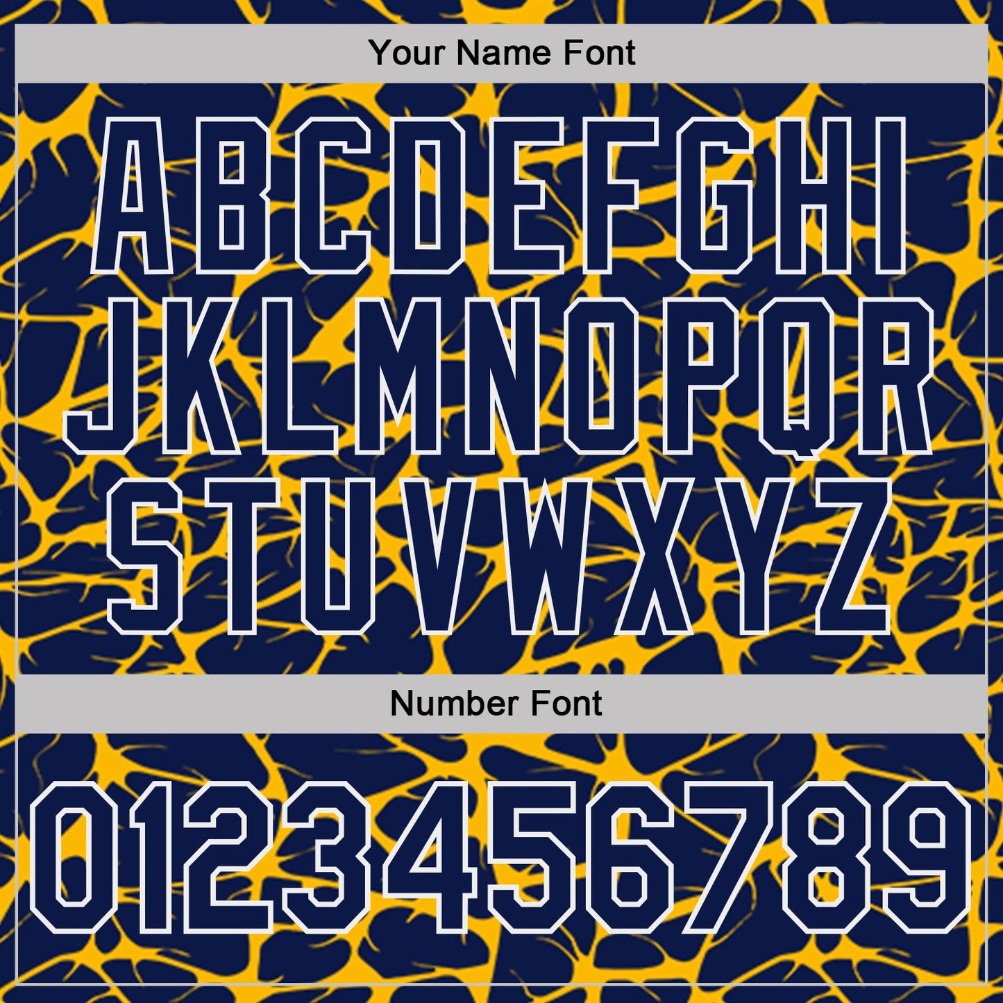 Custom Navy Gold-White 3D Pattern Abstract Network Crackle Performance Polo Shirt view 5