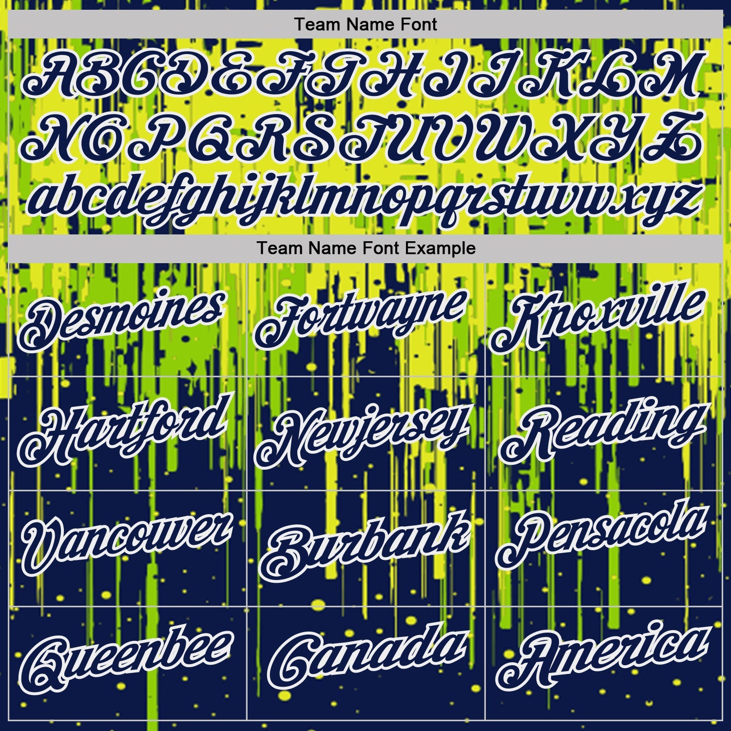 Custom Navy Neon Green Neon Yellow-White Dripping Splatter Paint Performance Polo Shirt view 4
