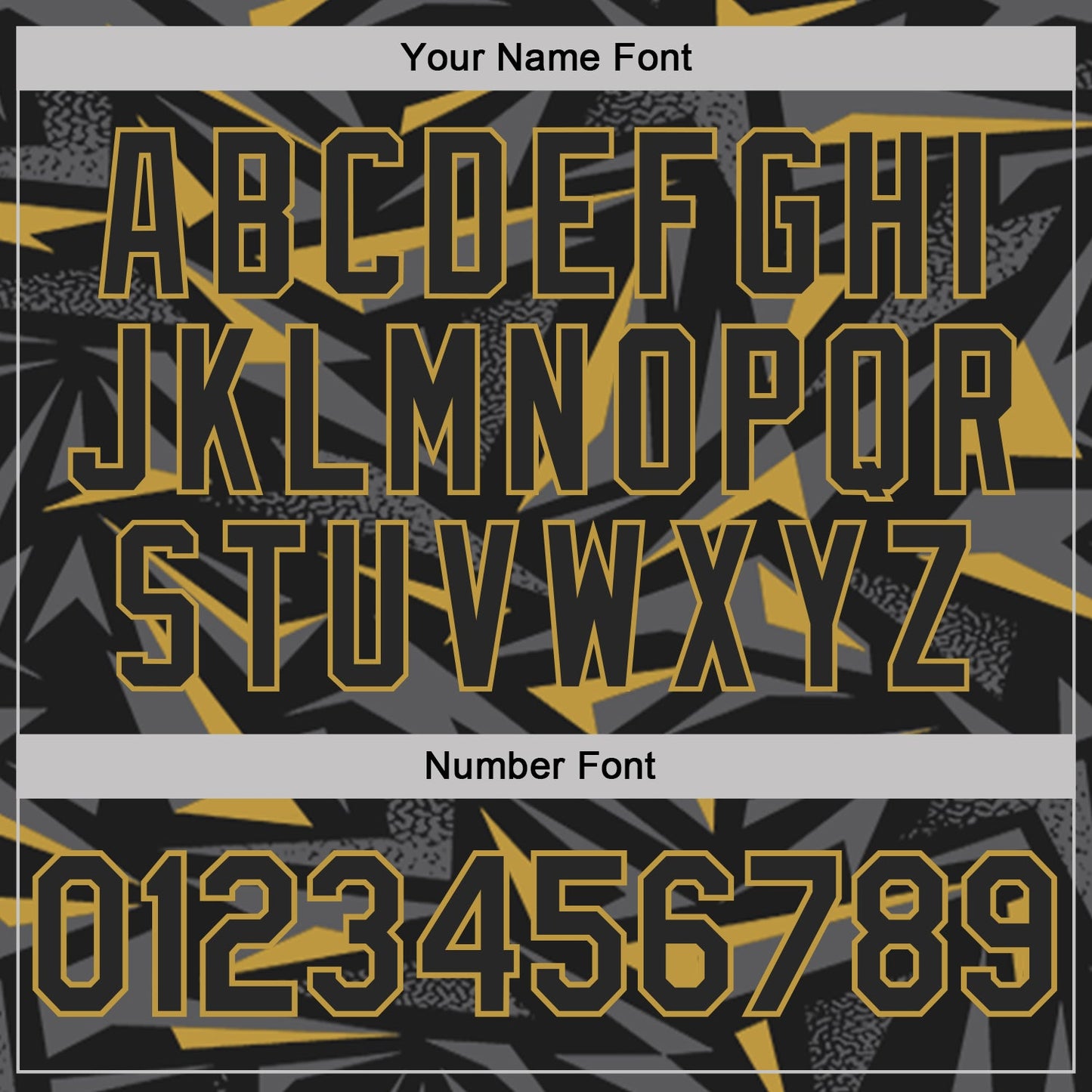 Custom Black Steel Gray-Old Gold Cyber Mecha E-sport Geometric Shards Spike Performance Polo Shirt view 5