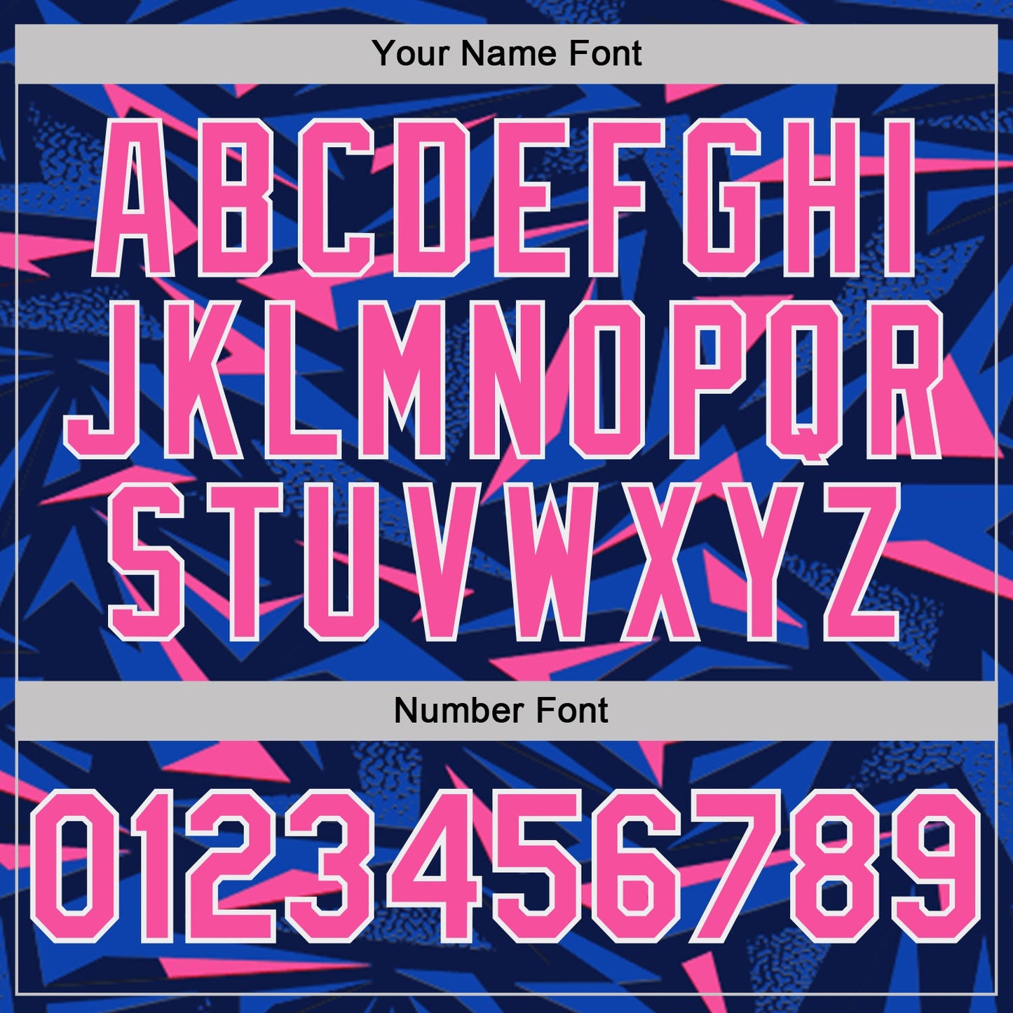 Custom Navy Pink Thunder Blue-White Cyber Mecha E-sport Geometric Shards Spike Performance Polo Shirt view 5