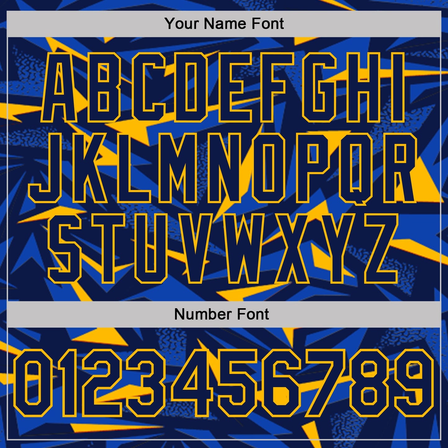 Custom Navy Thunder Blue-Gold Cyber Mecha E-sport Geometric Shards Spike Performance Polo Shirt view 5