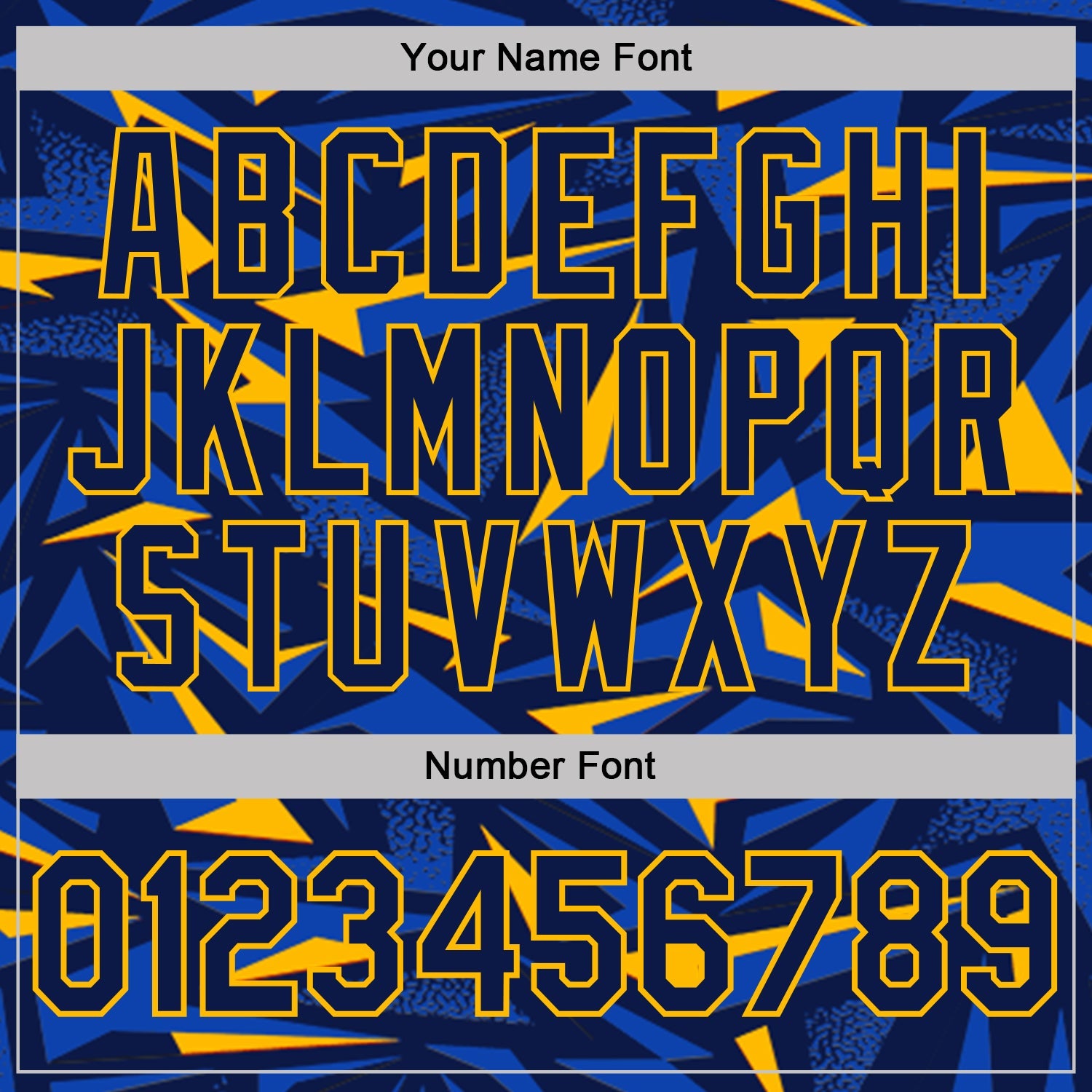 Custom Navy Thunder Blue-Gold Cyber Mecha E-sport Geometric Shards Spike Performance Polo Shirt view 5