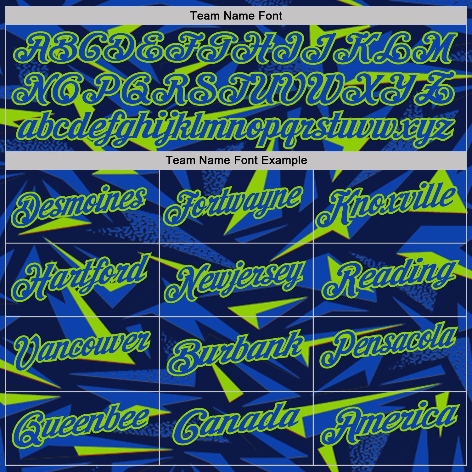 Custom Navy Thunder Blue-Neon Green Cyber Mecha E-sport Geometric Shards Spike Performance Polo Shirt view 4