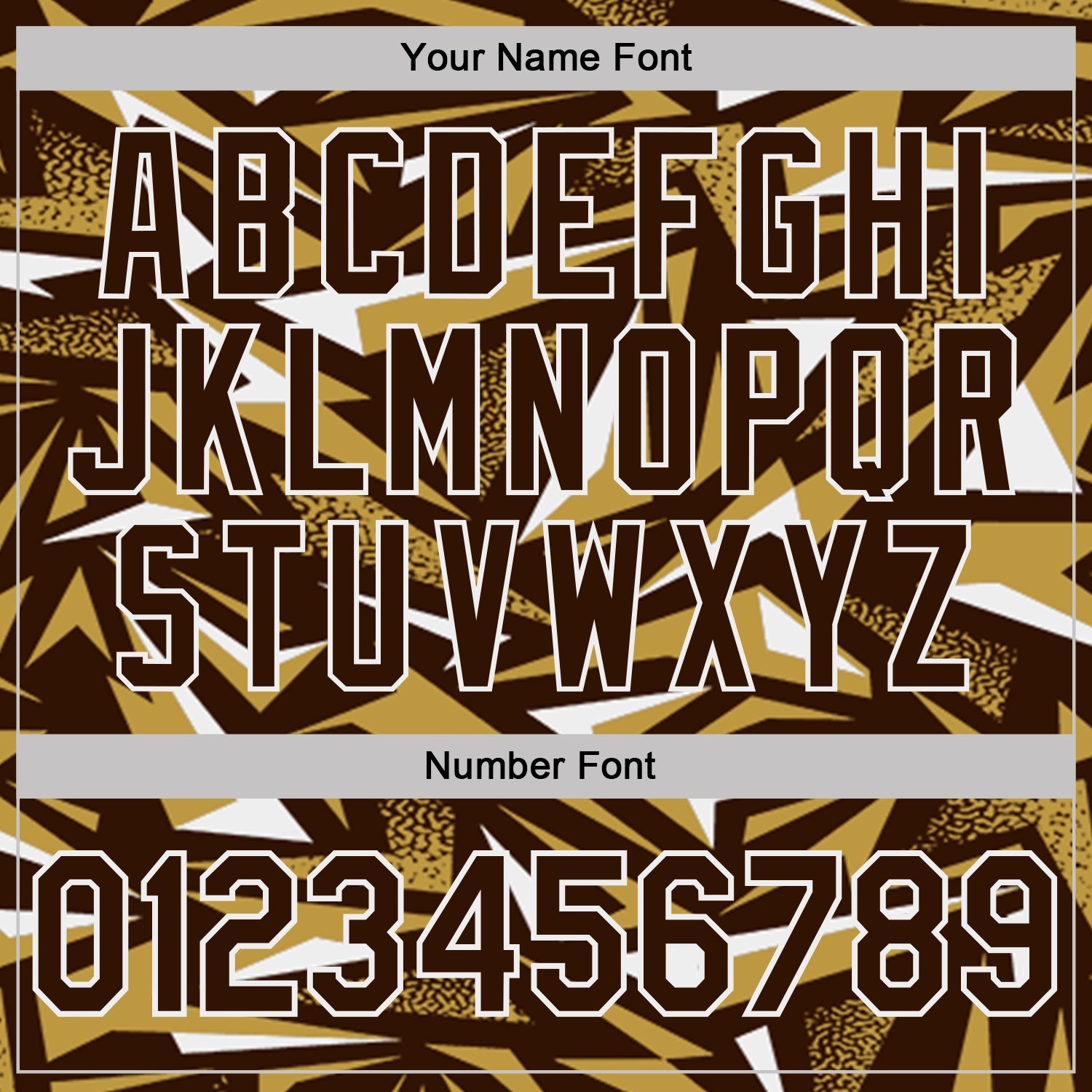 Custom Brown Old Gold-White Cyber Mecha E-sport Geometric Shards Spike Performance Polo Shirt view 5