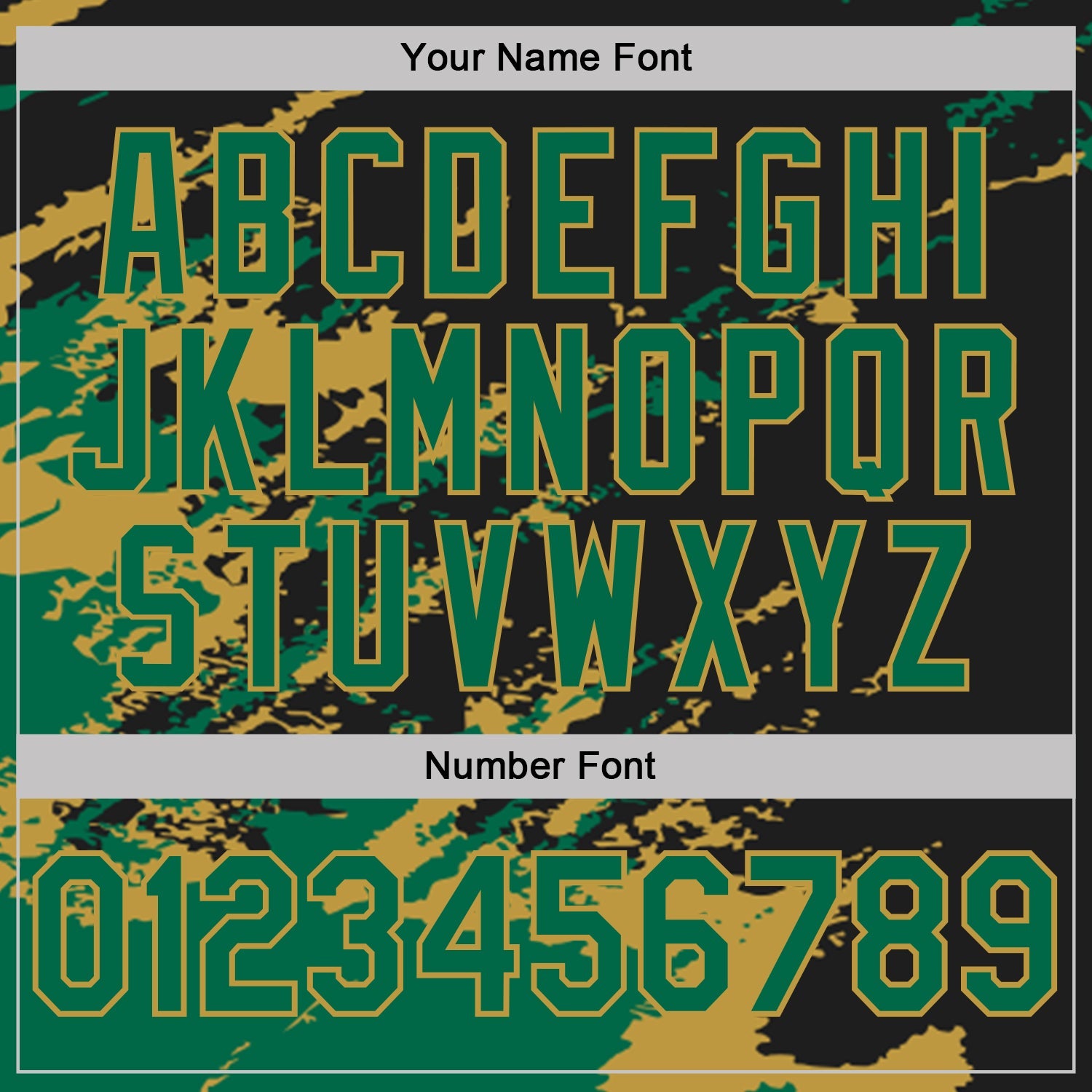 Custom Black Kelly Green-Old Gold Brush Stroke Shatter Splatter Performance Polo Shirt view 5