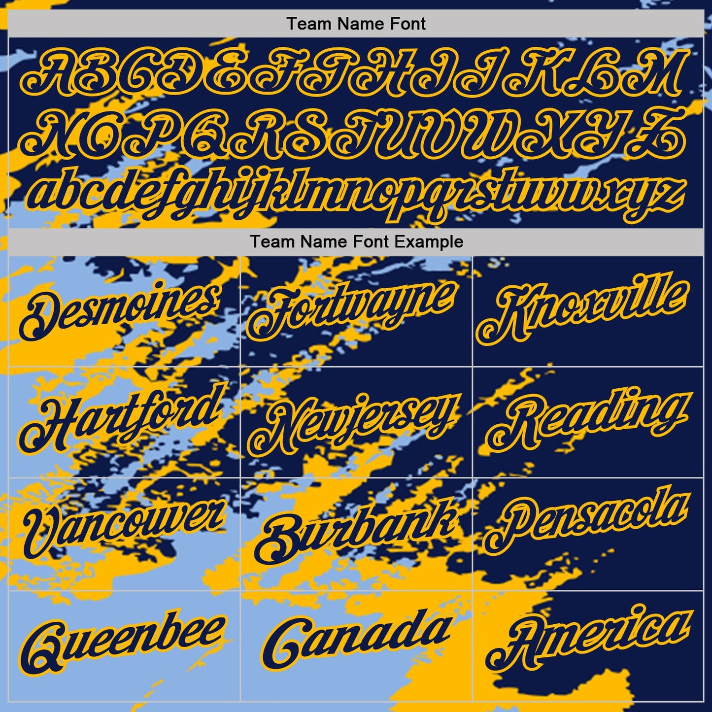 Custom Navy Light Blue-Gold Brush Stroke Shatter Splatter Performance Polo Shirt view 4