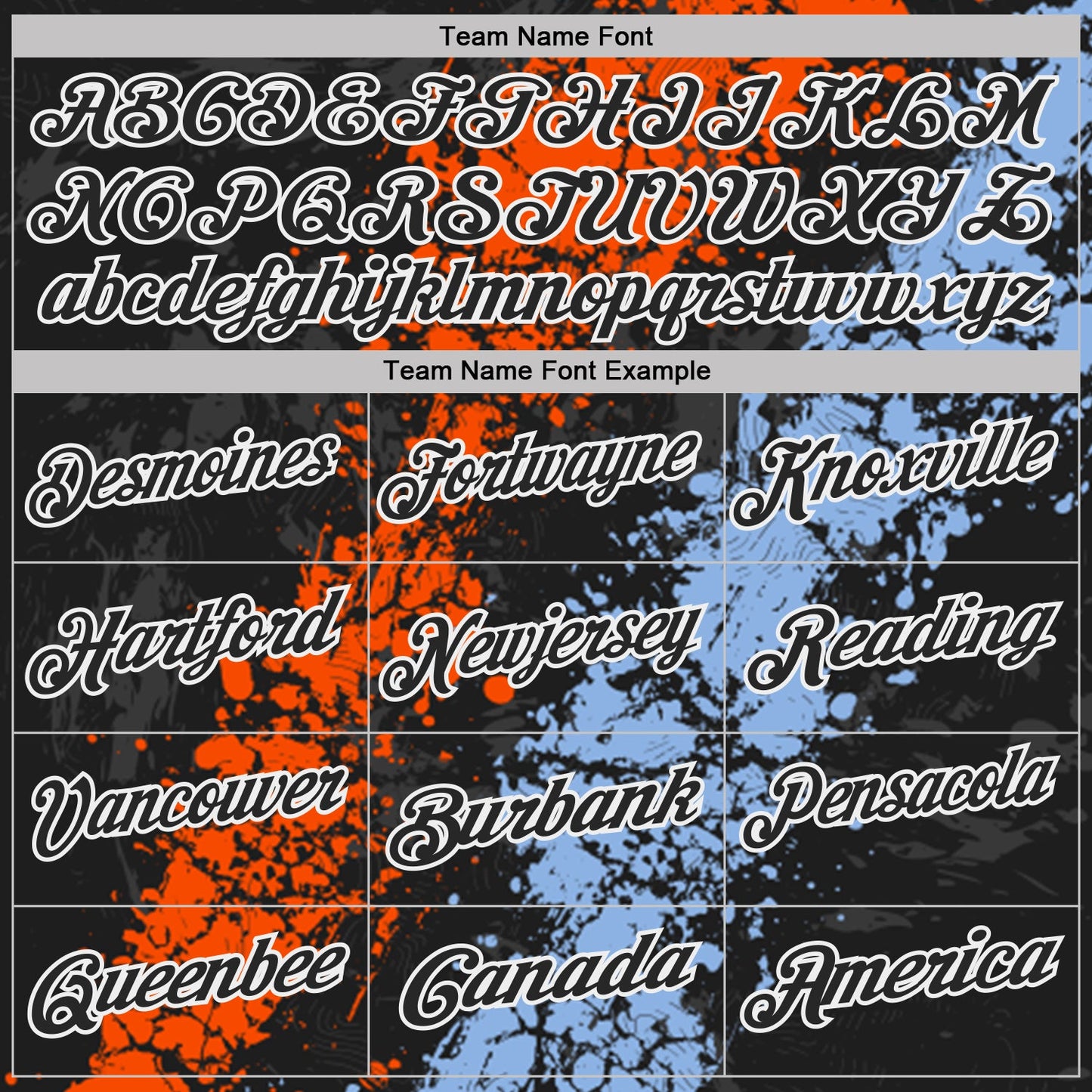 Custom Black Orange Light Blue-White Dripping Splatter Cracked Texture Performance Polo Shirt view 4
