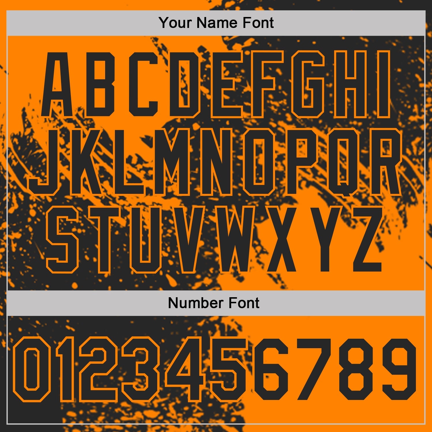 Custom Black-Bay Orange Distressed Scratch Brush Stroke Performance Polo Shirt view 5