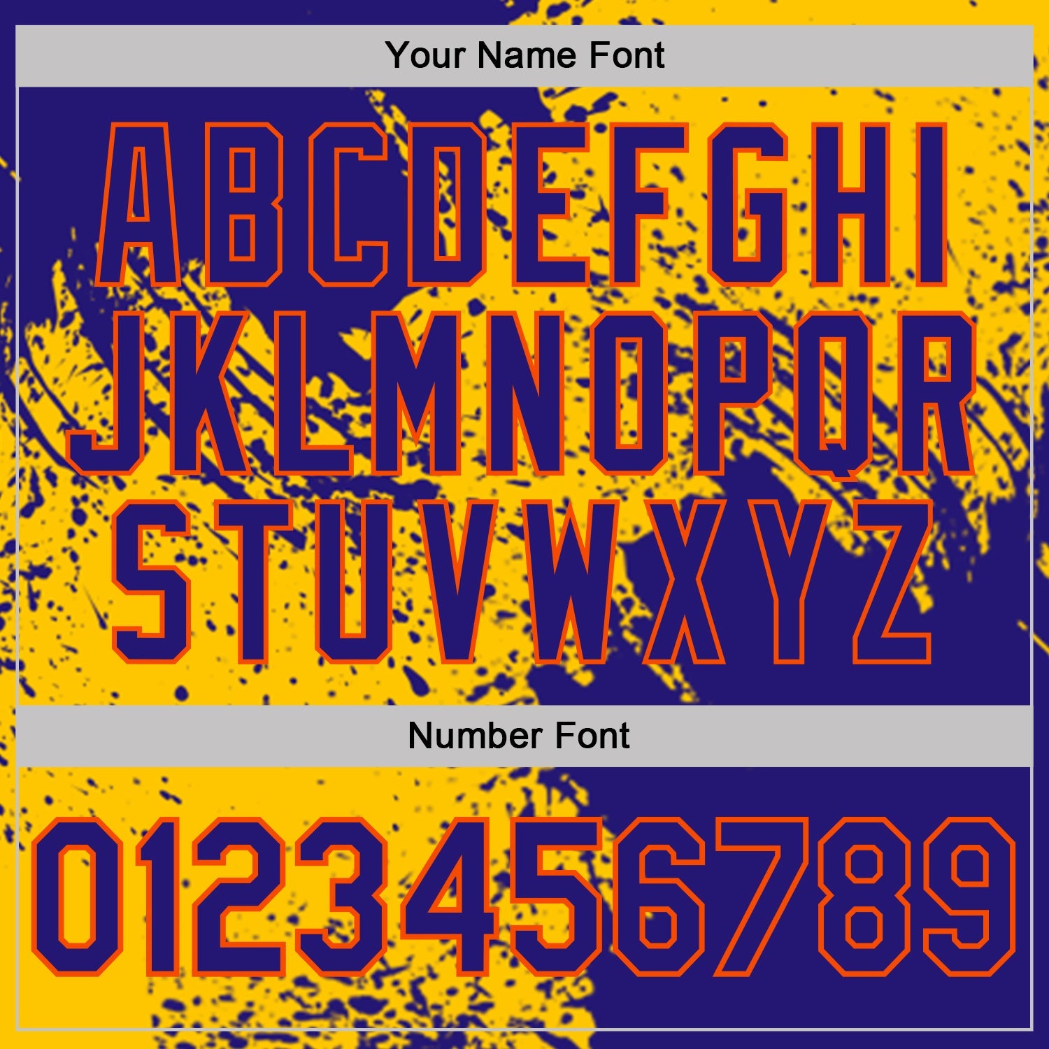 Custom Yellow Dark Purple-Orange Distressed Scratch Brush Stroke Performance Polo Shirt view 5