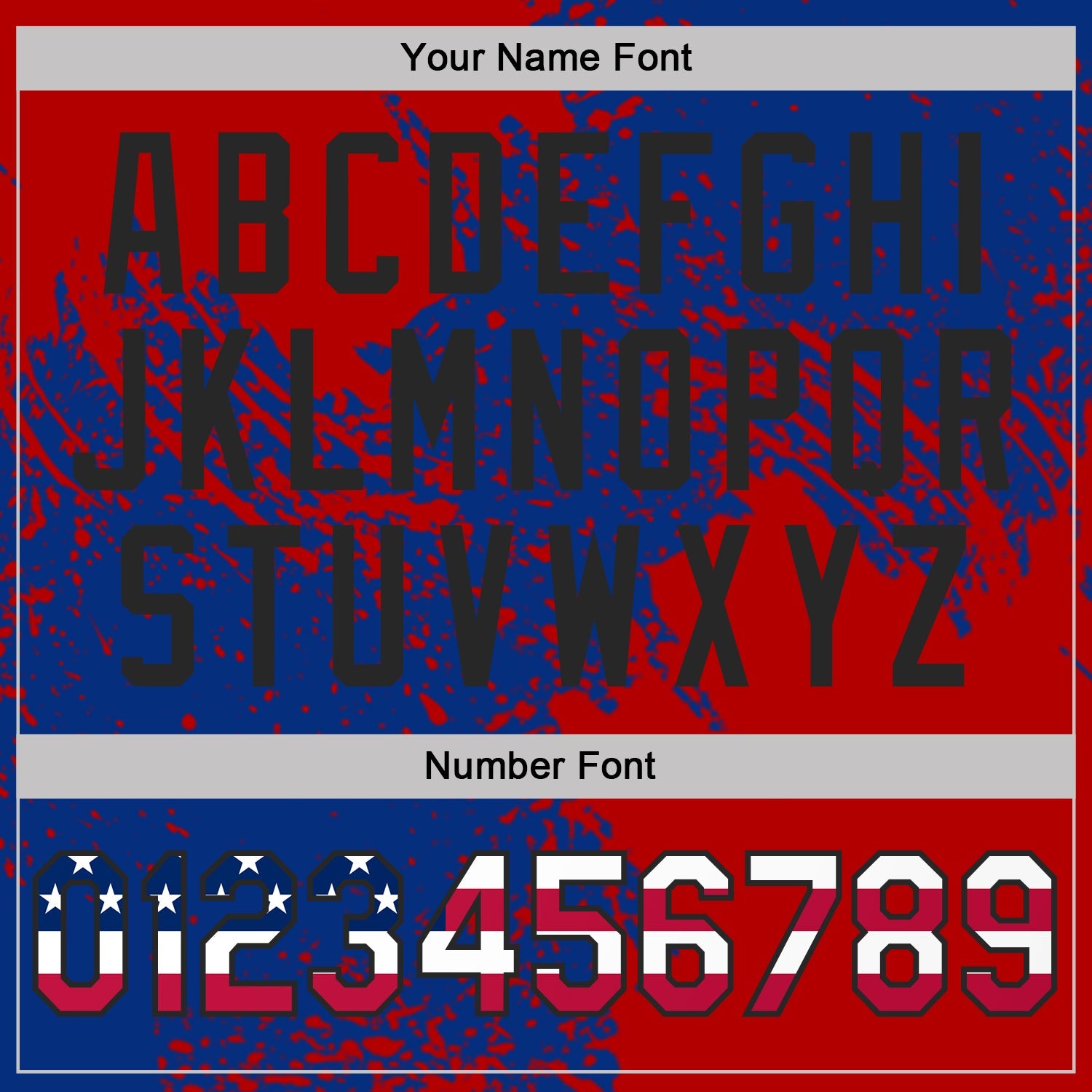 Custom Royal USA Flag Red-Black Distressed Scratch Brush Stroke Performance Polo Shirt view 5