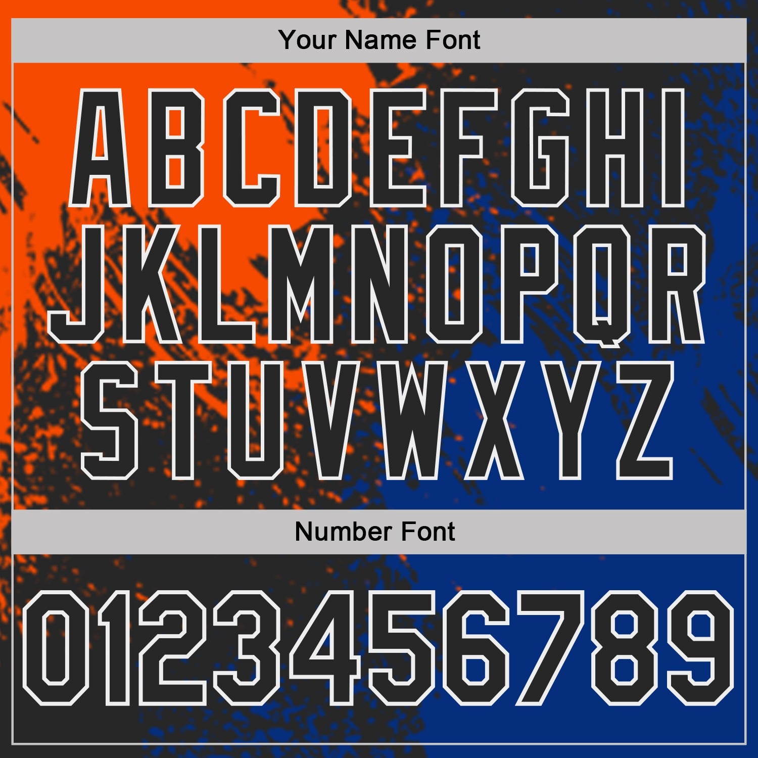 Custom Black Orange Royal-White Distressed Scratch Brush Stroke Performance Polo Shirt view 5