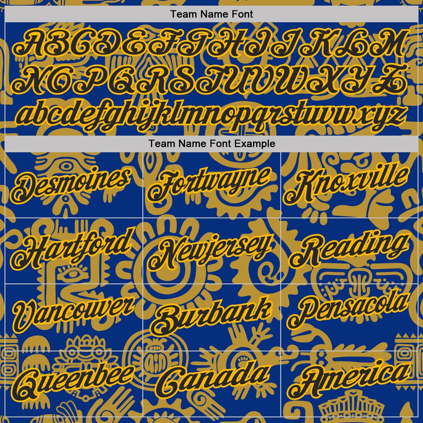Custom Royal Black-Gold Mexican Aztec Mayan Tribal Performance Polo Shirt view 4
