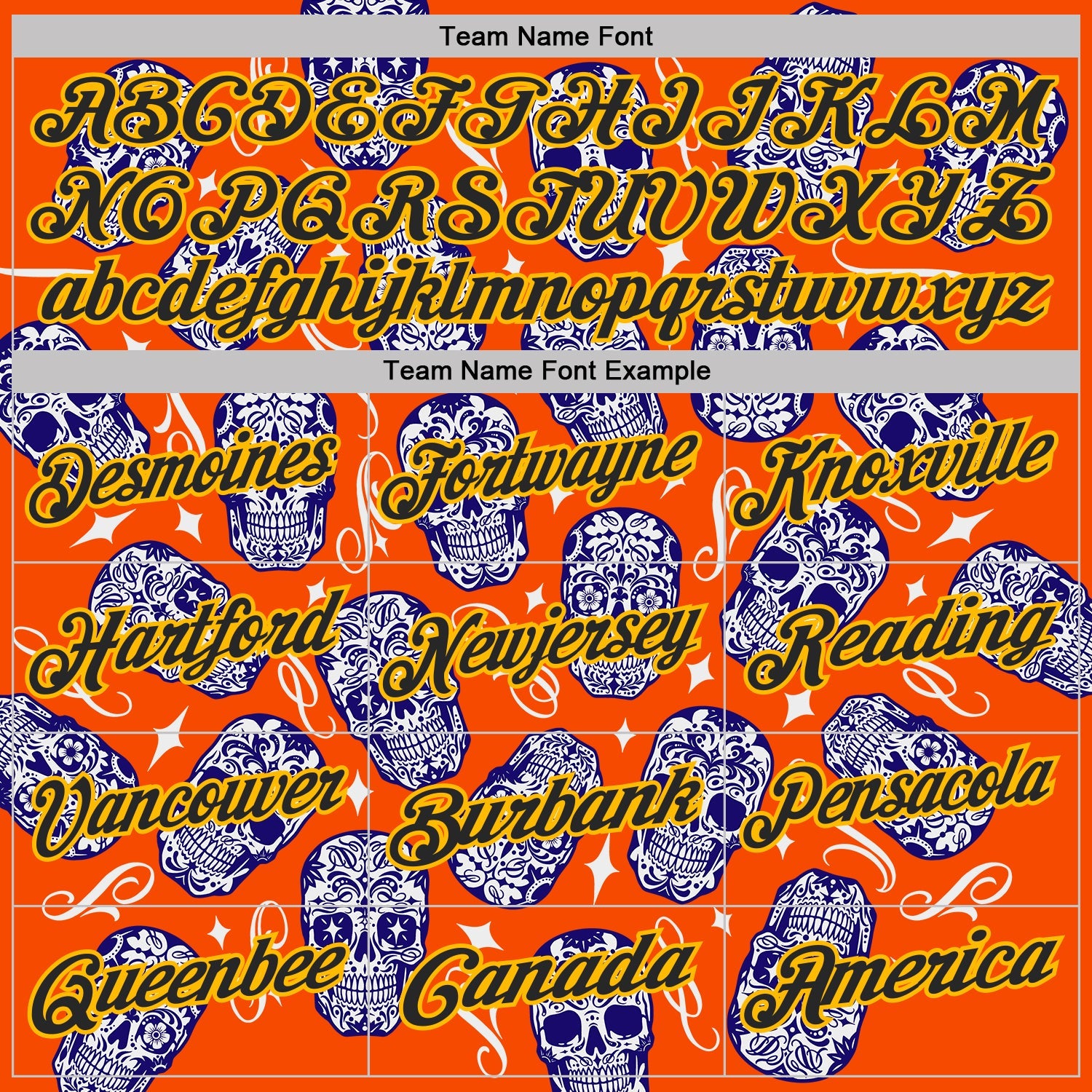 Custom Orange Black-Gold Day of the Dead Mexican Sugar Skull Performance Polo Shirt view 4