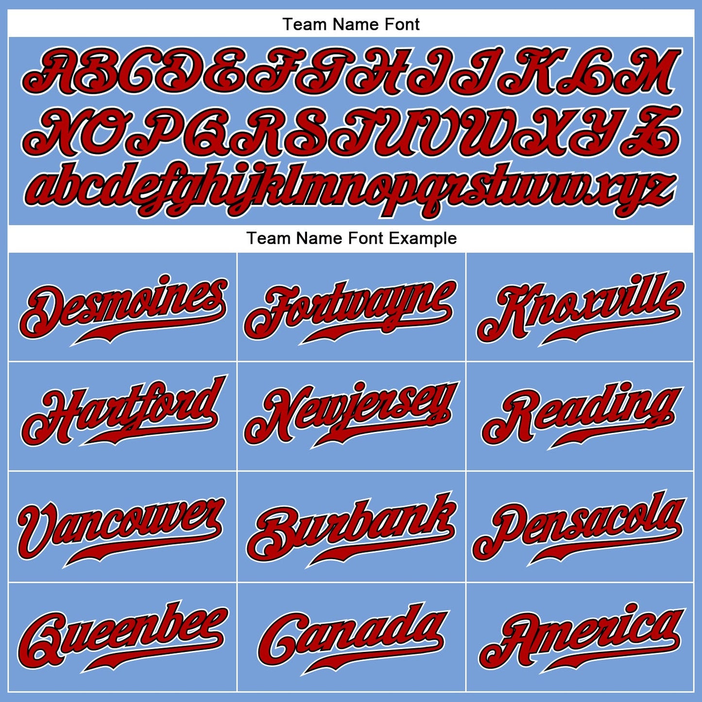 Custom Powder Blue Red Pinstripe Red-Black Authentic Baseball Jersey view 4