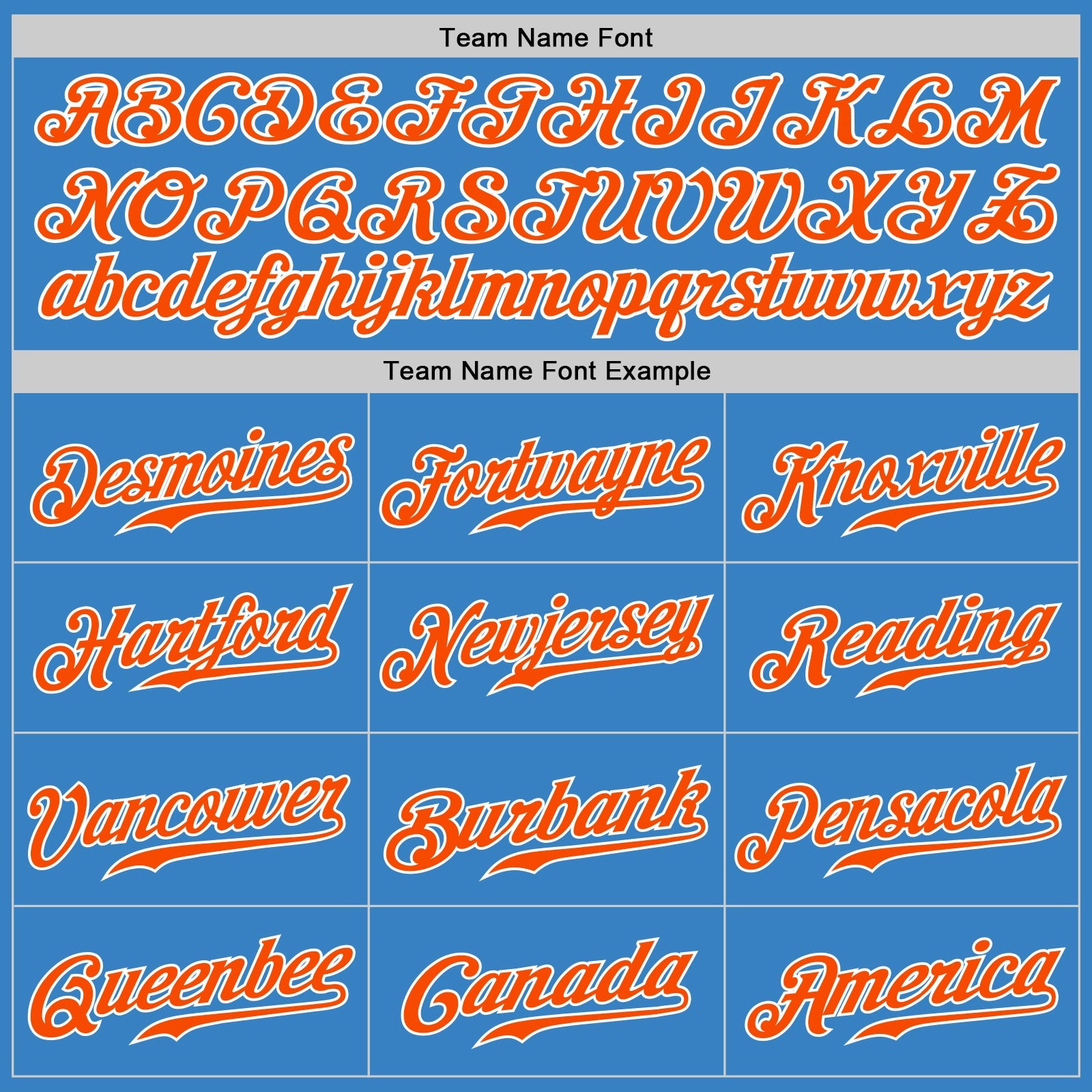 Custom Powder Blue Orange-White Authentic Baseball Jersey view 4