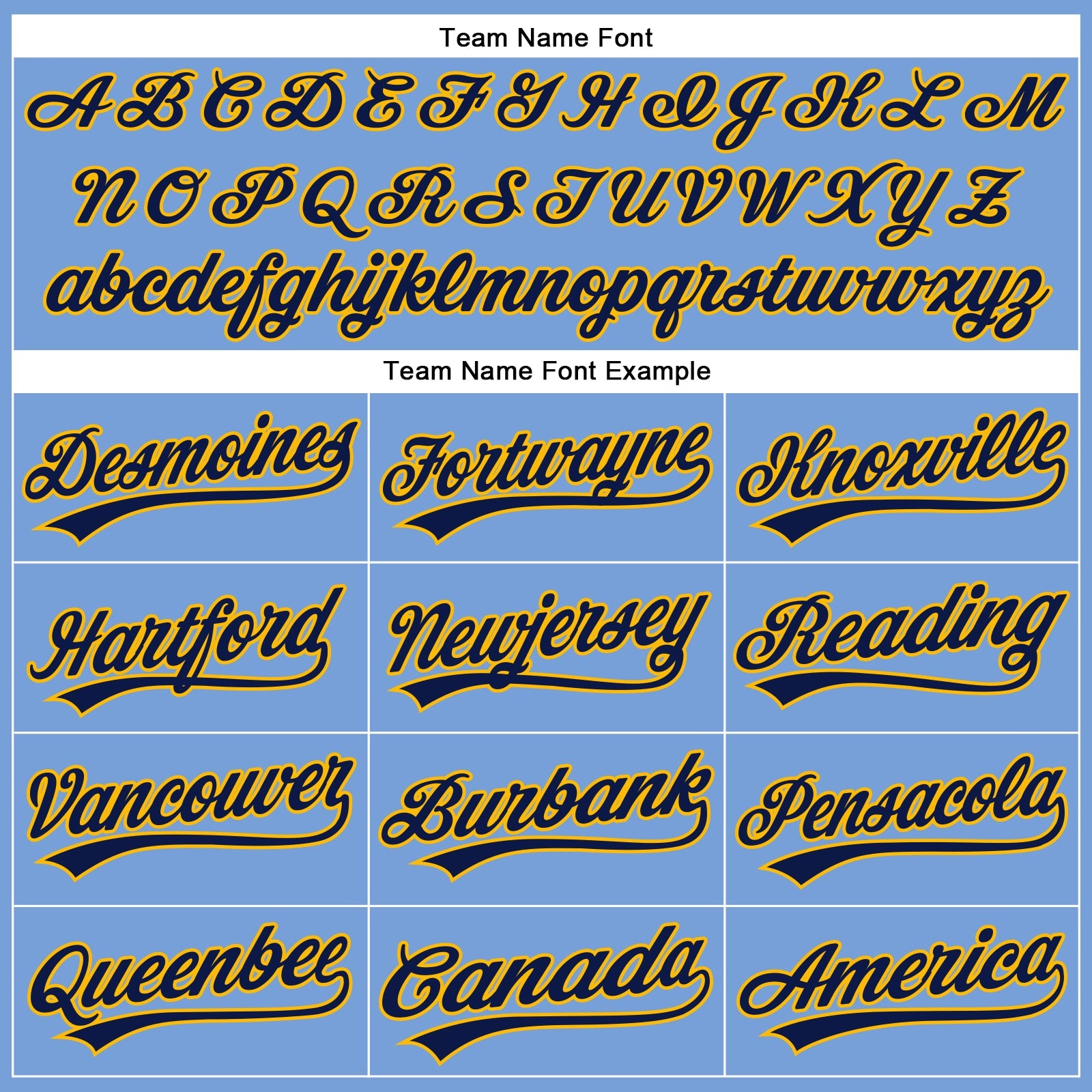 Custom Powder Blue Navy-Gold Authentic Baseball Jersey view 4