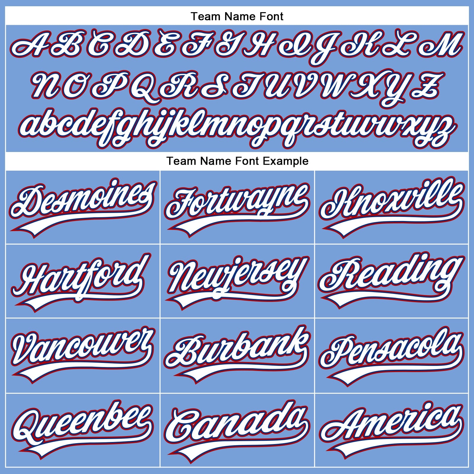 Custom Powder Blue White Royal-Red Authentic Baseball Jersey view 4