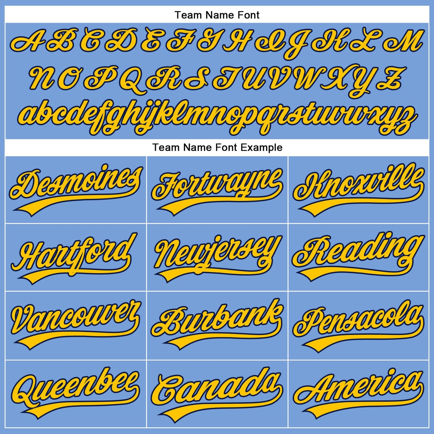Custom Powder Blue Yellow-Navy Authentic Baseball Jersey view 4