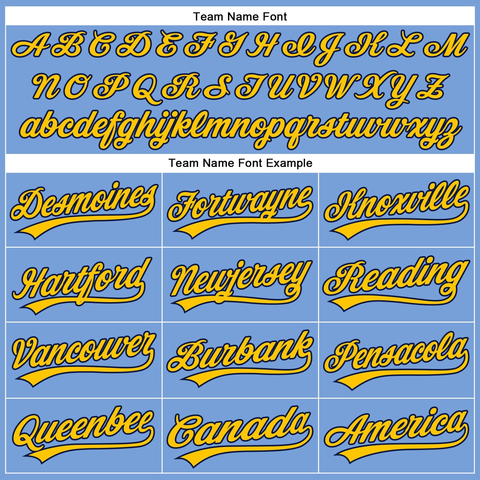 Custom Powder Blue Yellow-Navy Authentic Baseball Jersey view 4