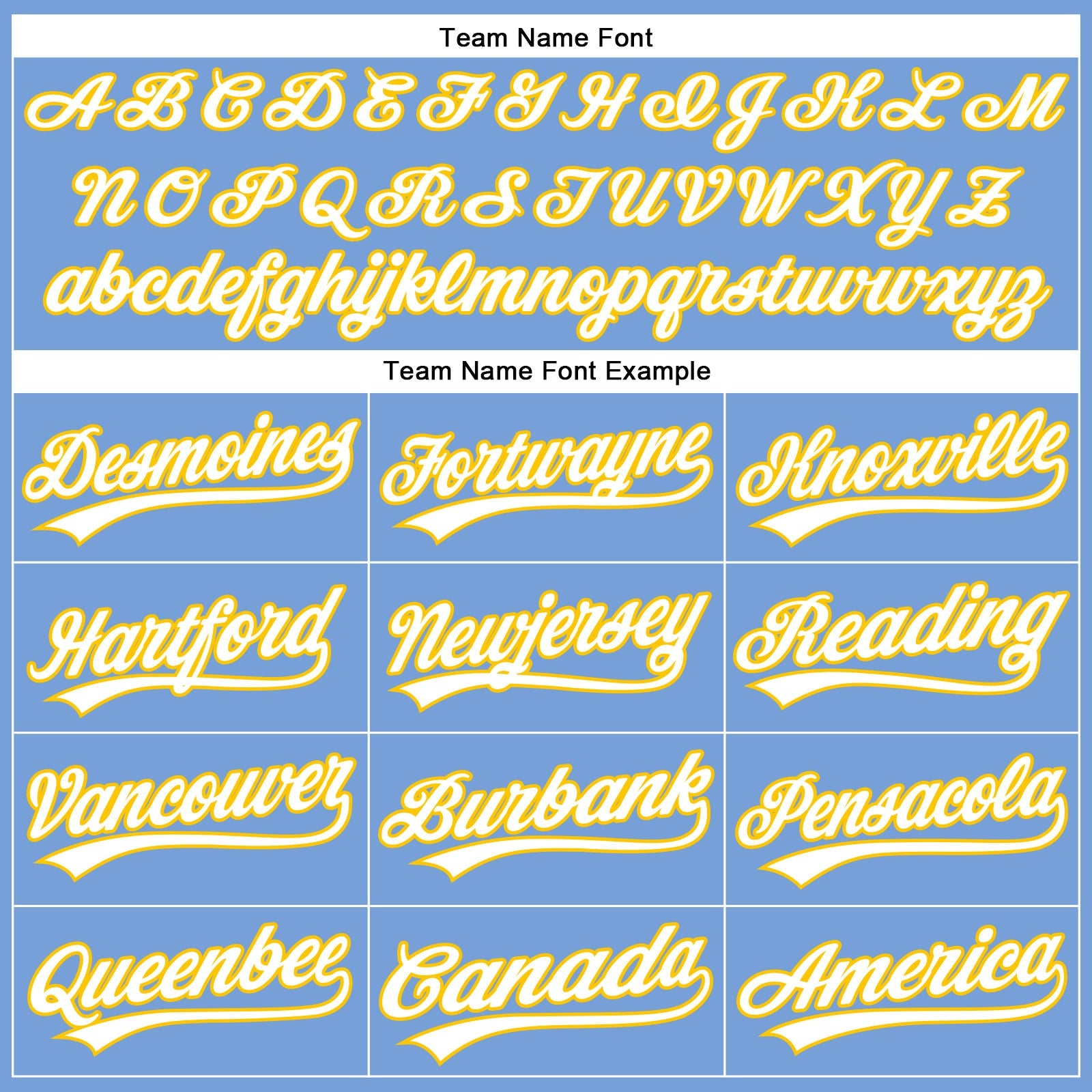 Custom Powder Blue White-Yellow Authentic Baseball Jersey view 4