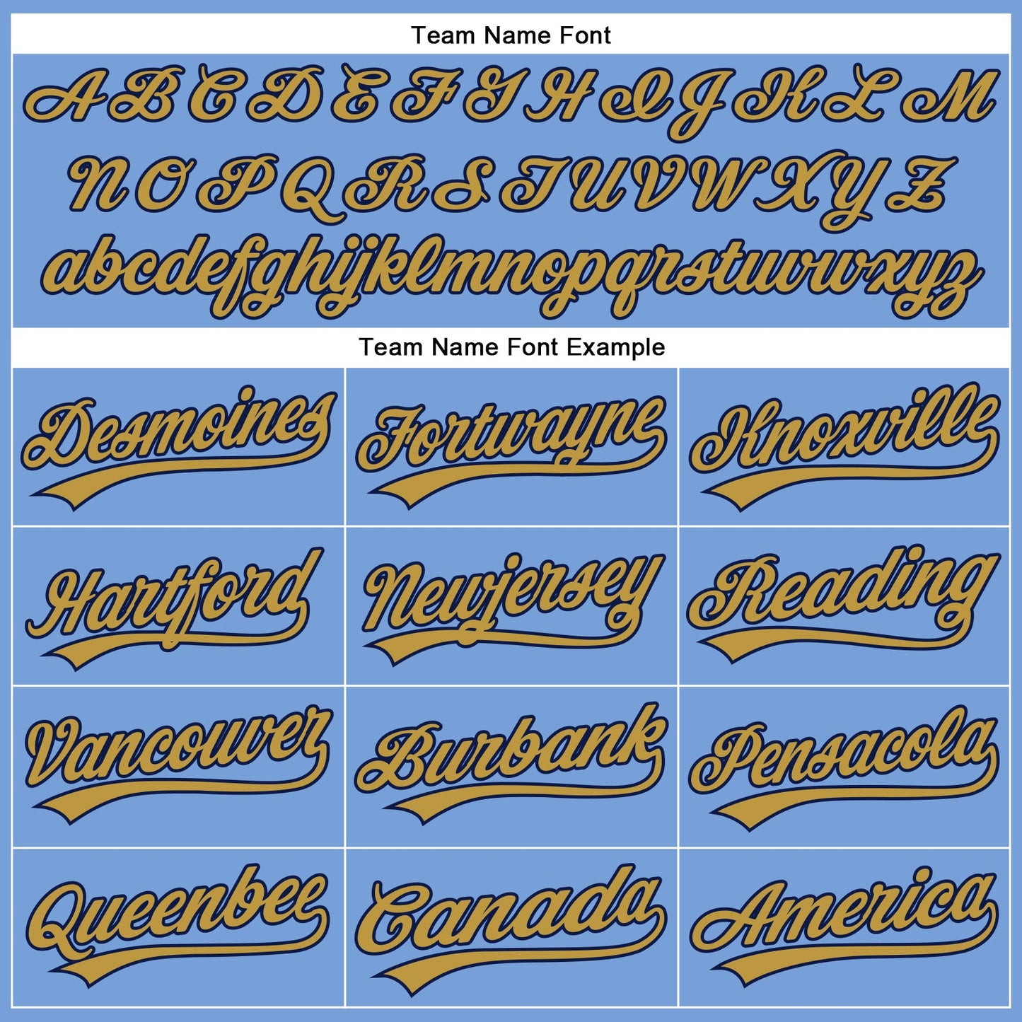 Custom Powder Blue Old Gold-Navy Authentic Baseball Jersey view 4