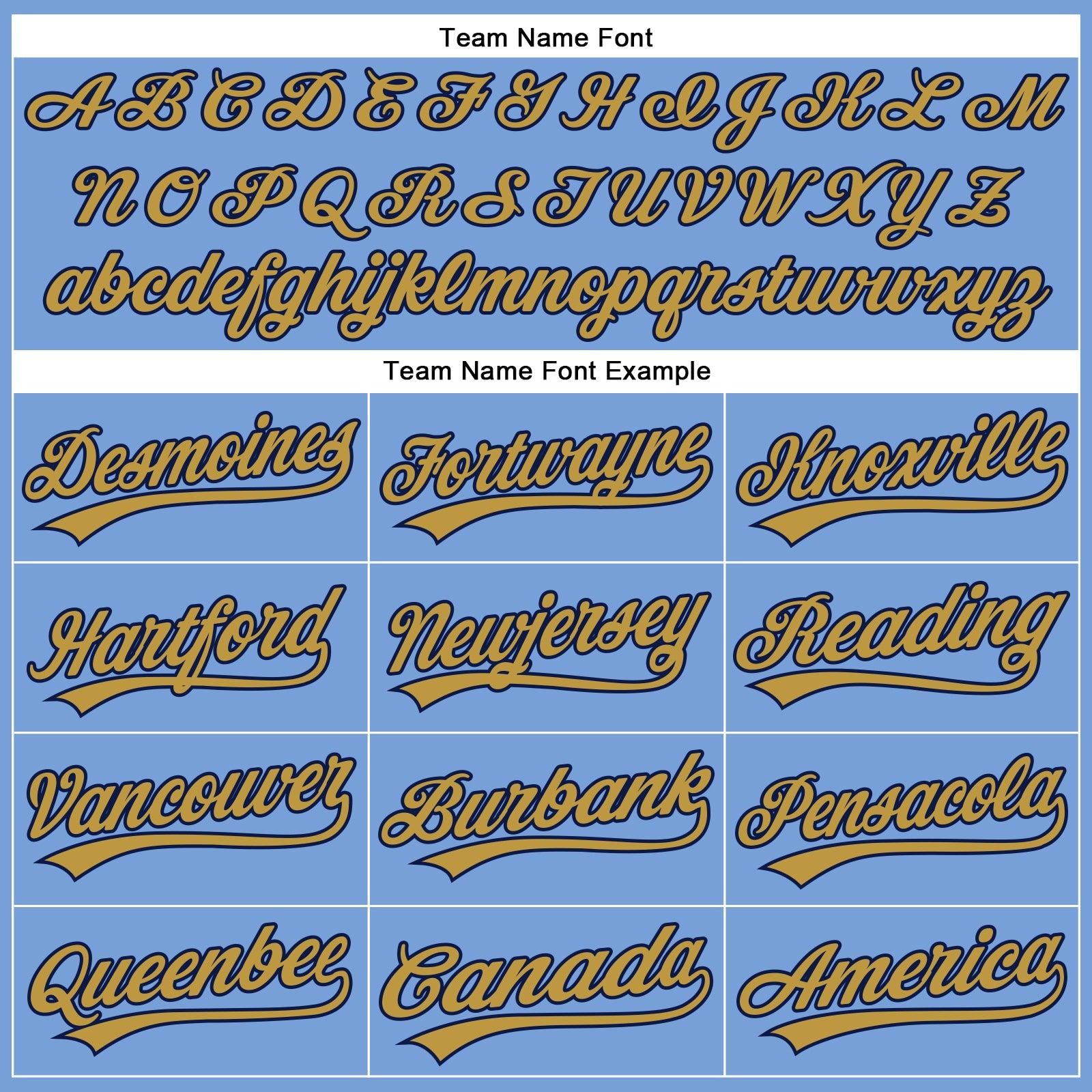 Custom Powder Blue Old Gold-Navy Authentic Baseball Jersey view 4