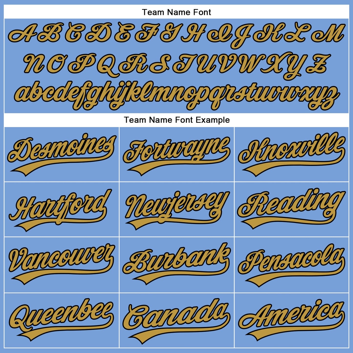 Custom Powder Blue Old Gold-Black Authentic Baseball Jersey view 4