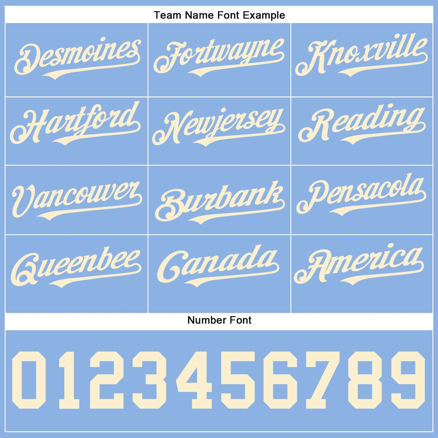 Custom Powder Blue Cream Authentic Baseball Jersey view 4